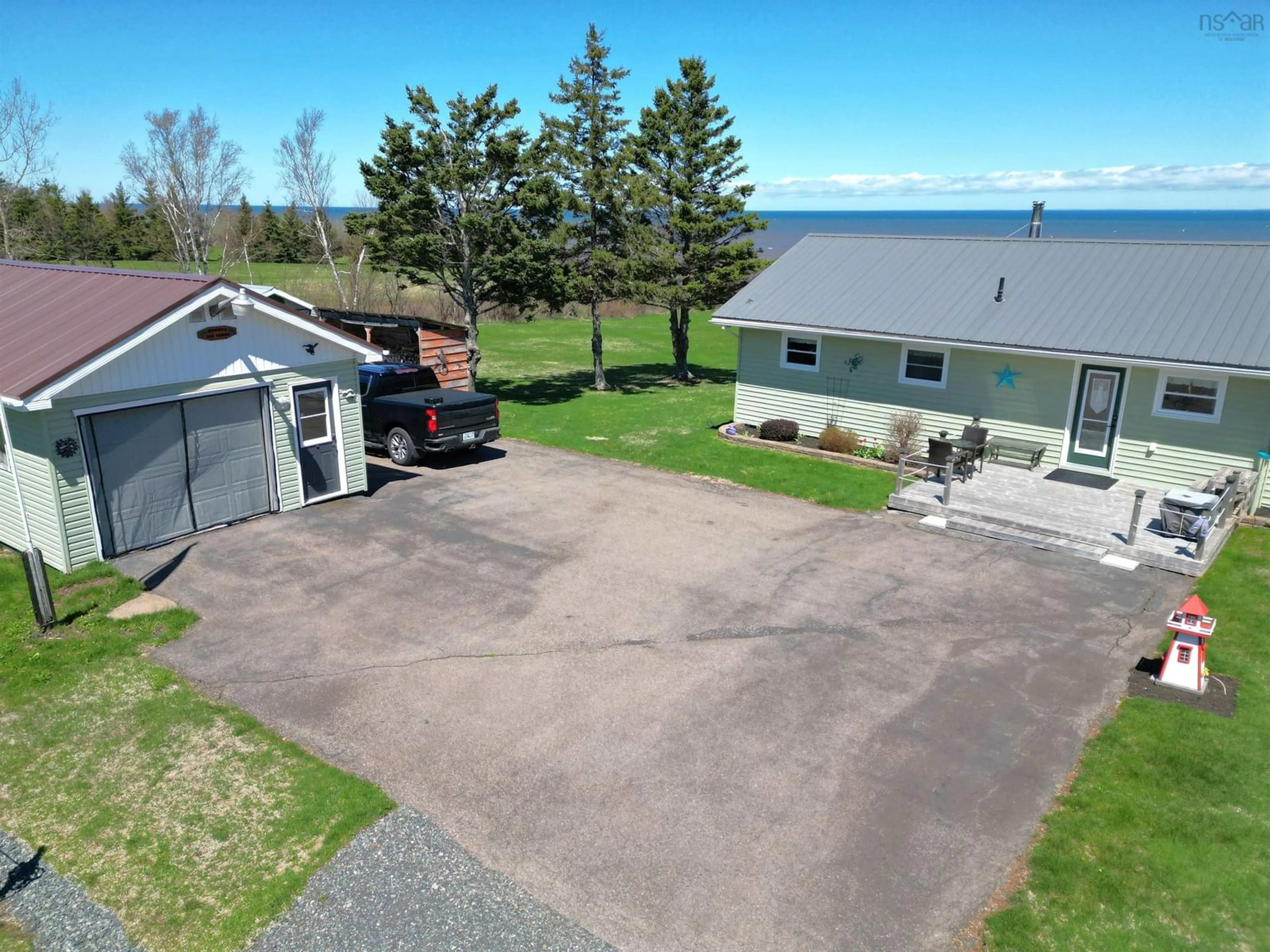 A pic from outside/outdoor area/front of a property/back of a property/a pic from drone, water/lake/river/ocean view for 60 West Toney Dr, Toney River Nova Scotia B0K 1N0