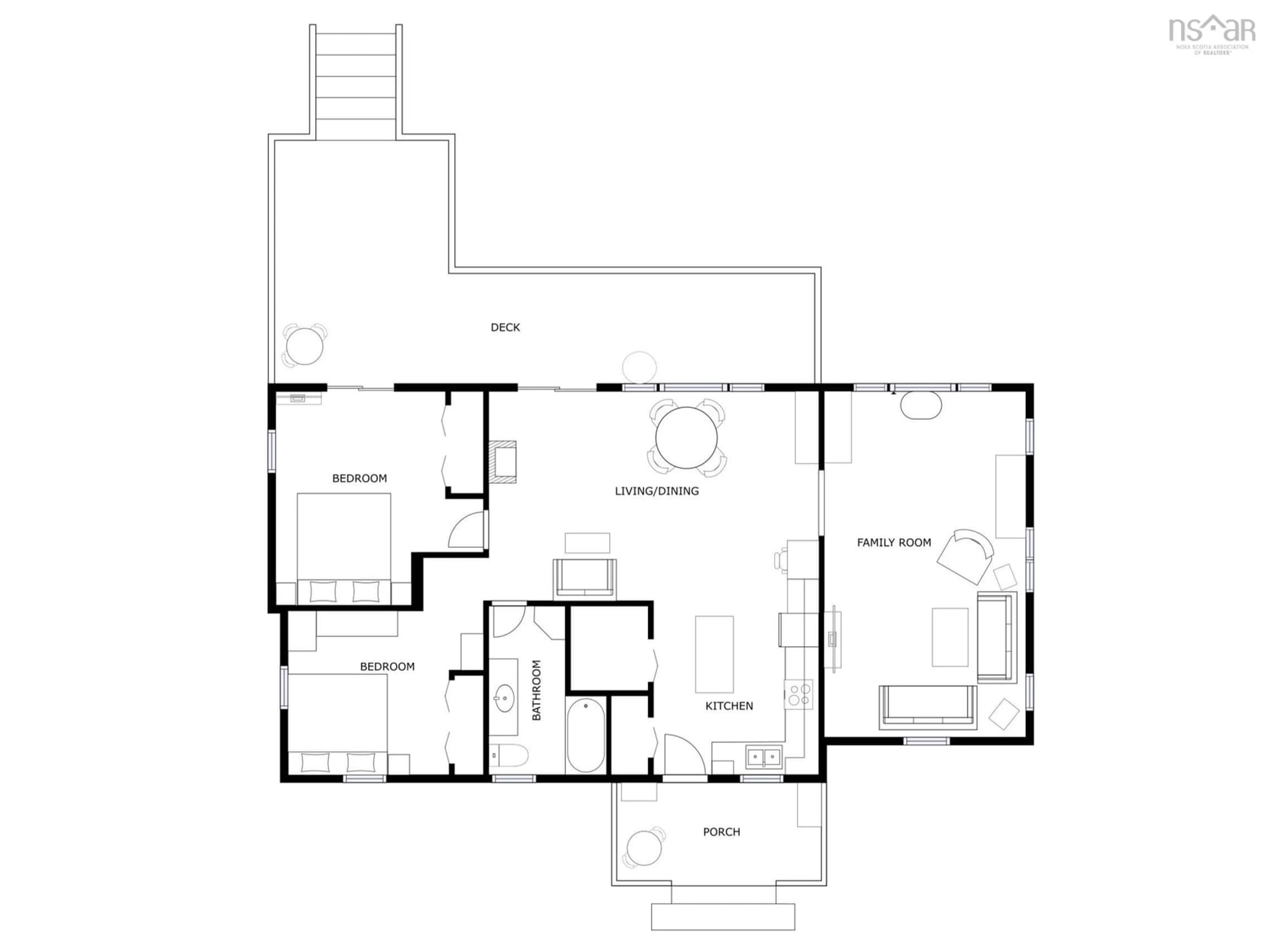 Floor plan for 60 West Toney Dr, Toney River Nova Scotia B0K 1N0