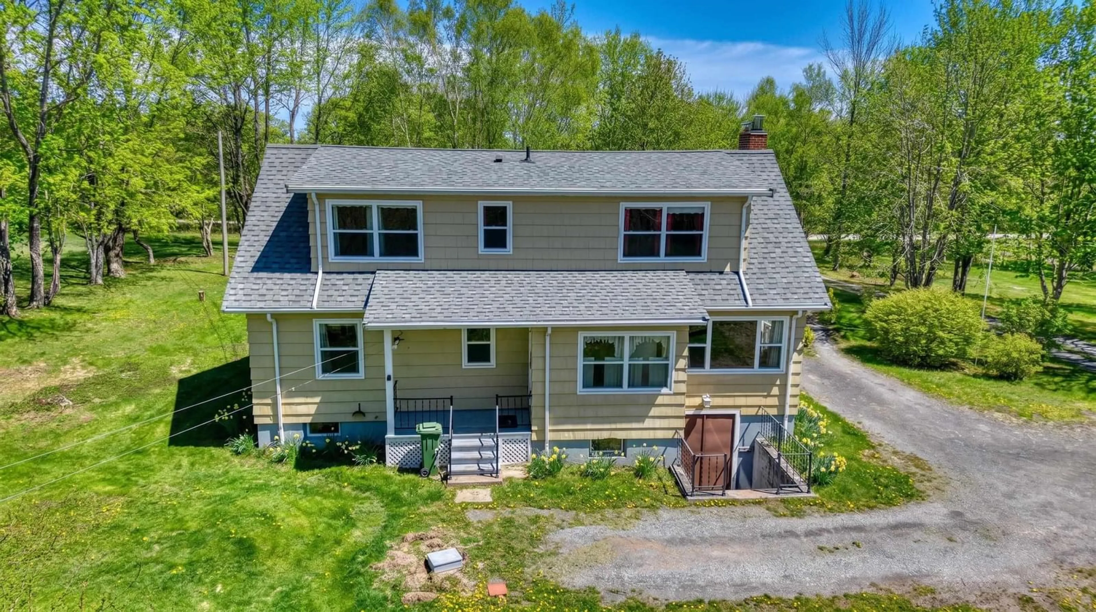 A pic from outside/outdoor area/front of a property/back of a property/a pic from drone, street for 12379 3 Hwy, Rhodes Corner Nova Scotia B4V 5M9