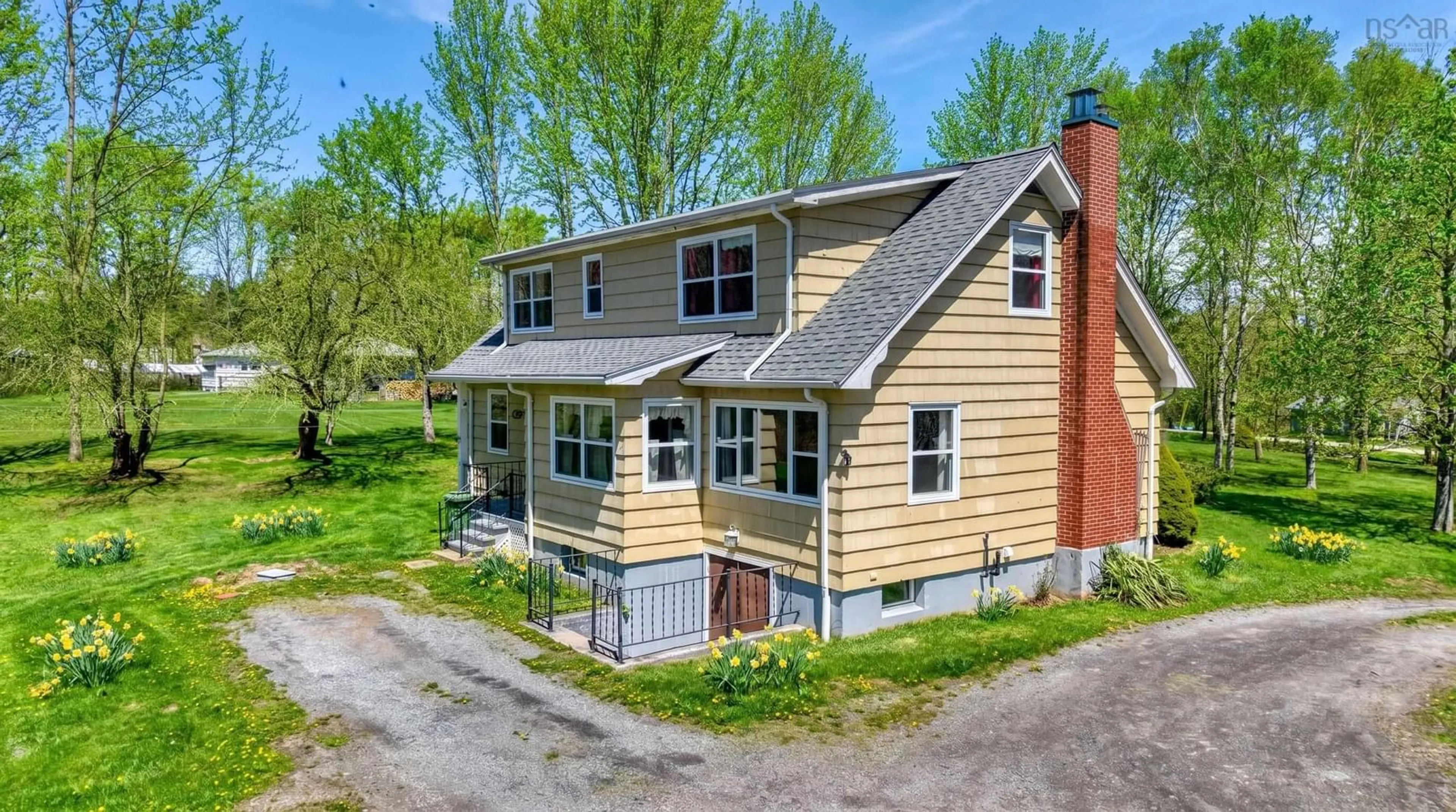 A pic from outside/outdoor area/front of a property/back of a property/a pic from drone, street for 12379 3 Hwy, Rhodes Corner Nova Scotia B4V 5M9