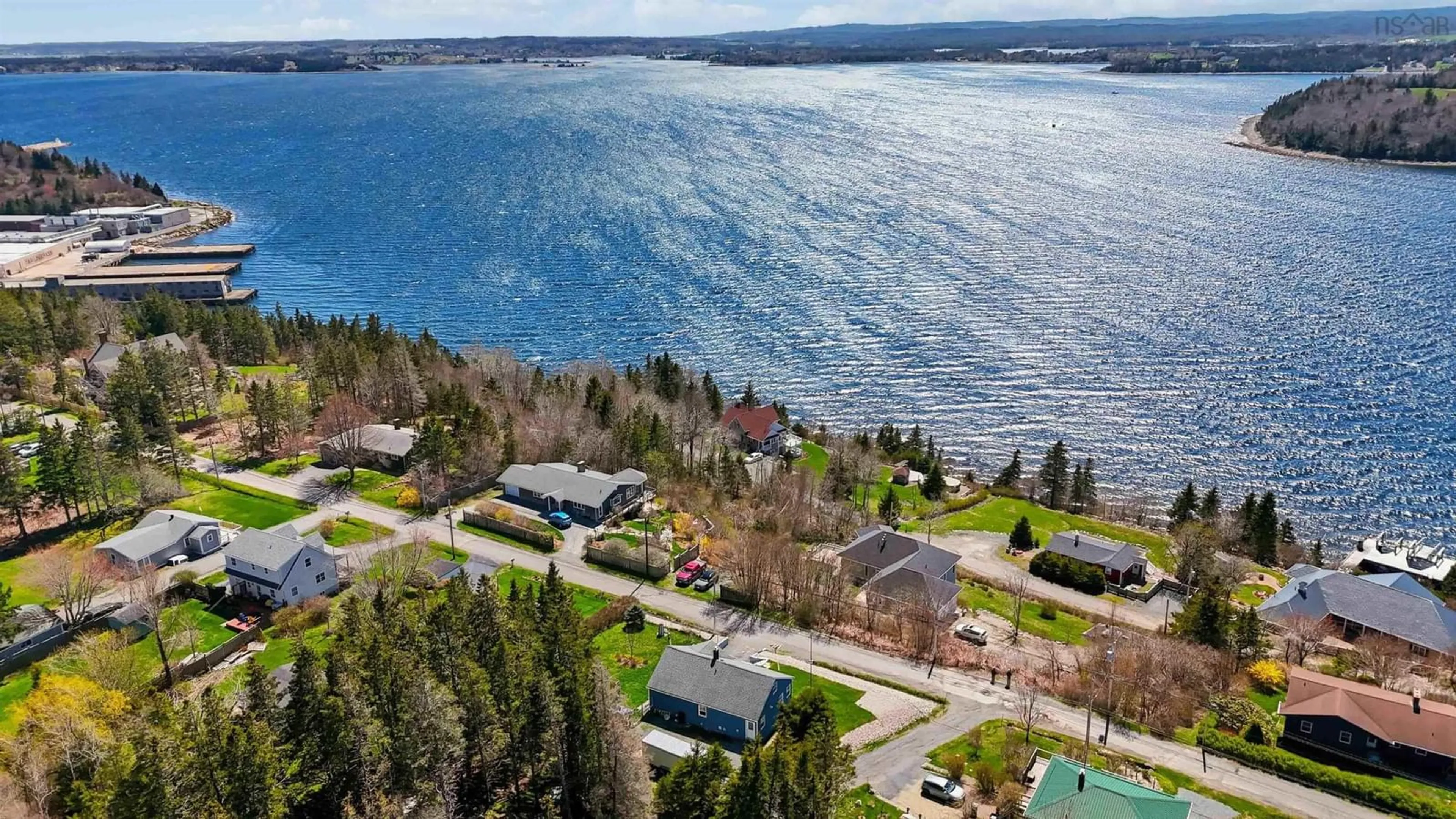 A pic from outside/outdoor area/front of a property/back of a property/a pic from drone, water/lake/river/ocean view for 61 Hospital Rd, Garden Lots Nova Scotia B0J 2C0