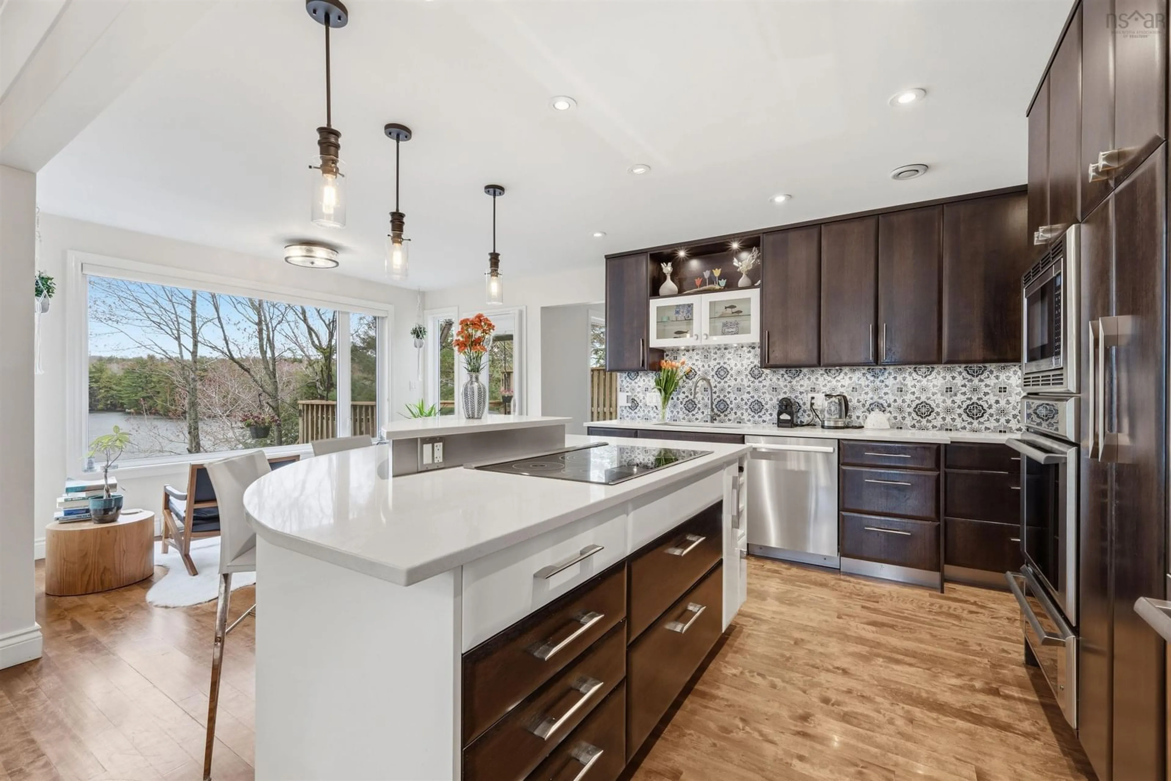 Open concept kitchen, ceramic/tile floor for 59 Paper Mill Lane, Bedford Nova Scotia B4A 3W5