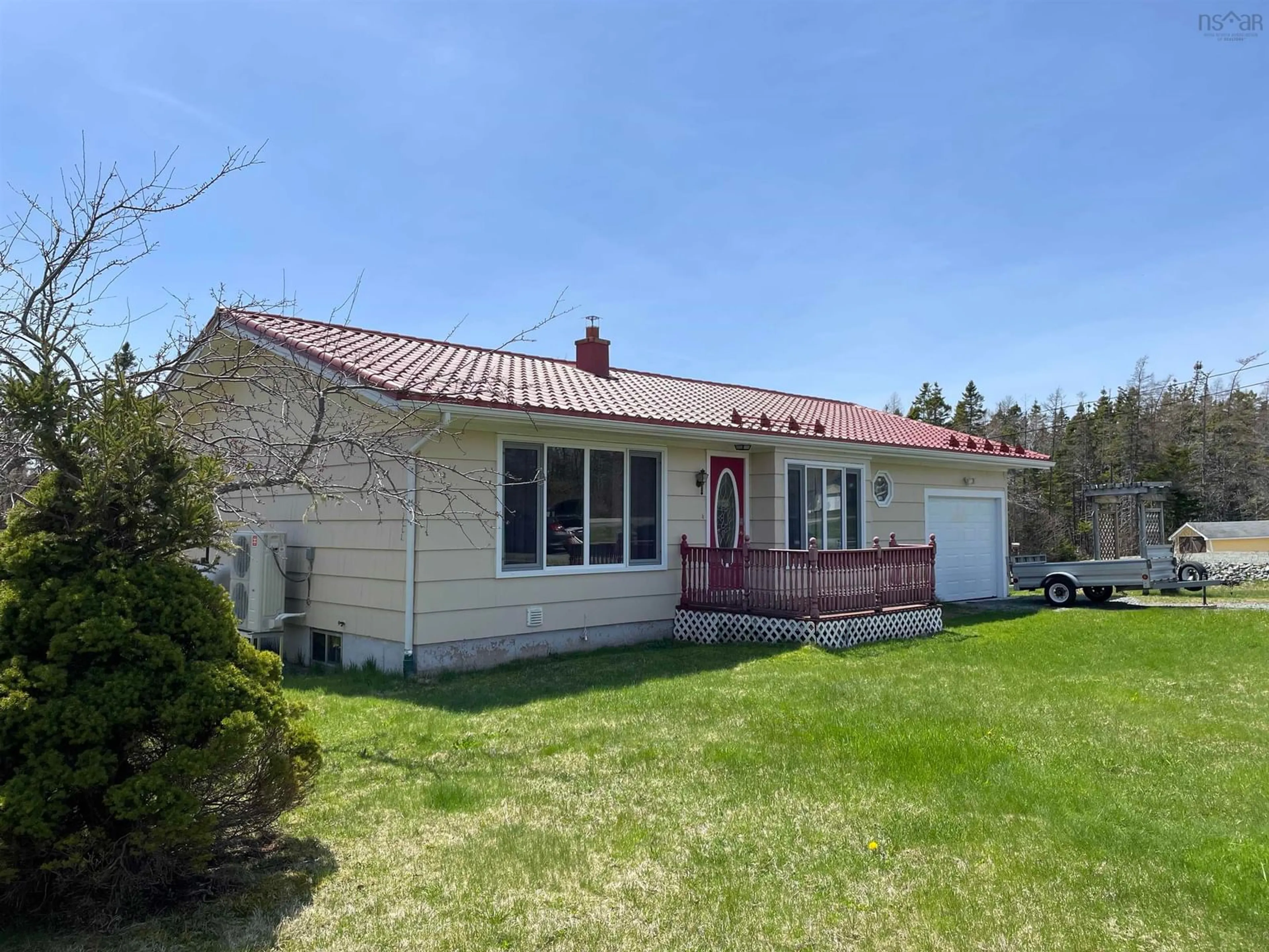 A pic from outside/outdoor area/front of a property/back of a property/a pic from drone, street for 346 Grandique Ferry Rd, Louisdale Nova Scotia B0E 1V0