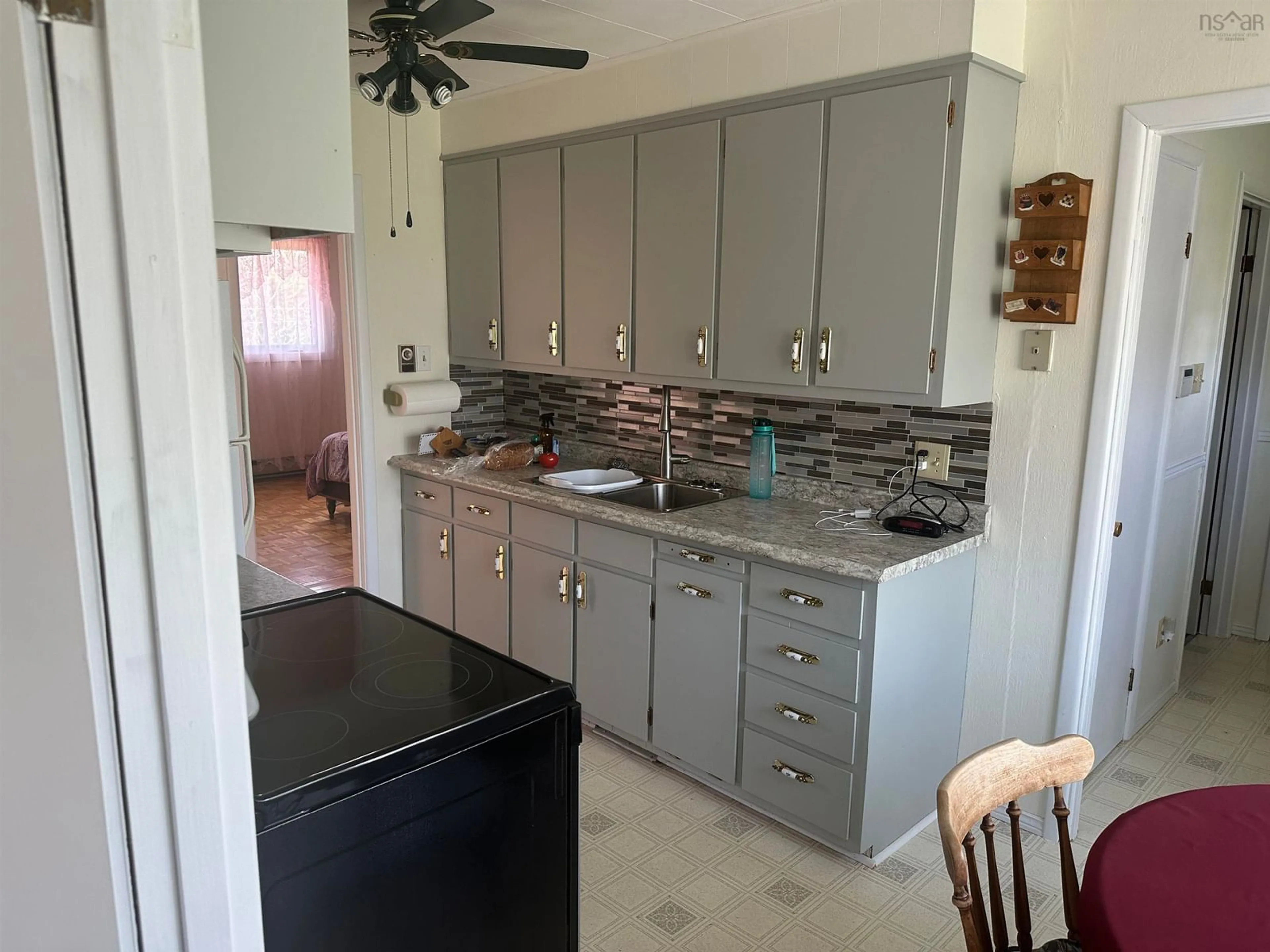 Standard kitchen, ceramic/tile floor for 346 Grandique Ferry Rd, Louisdale Nova Scotia B0E 1V0
