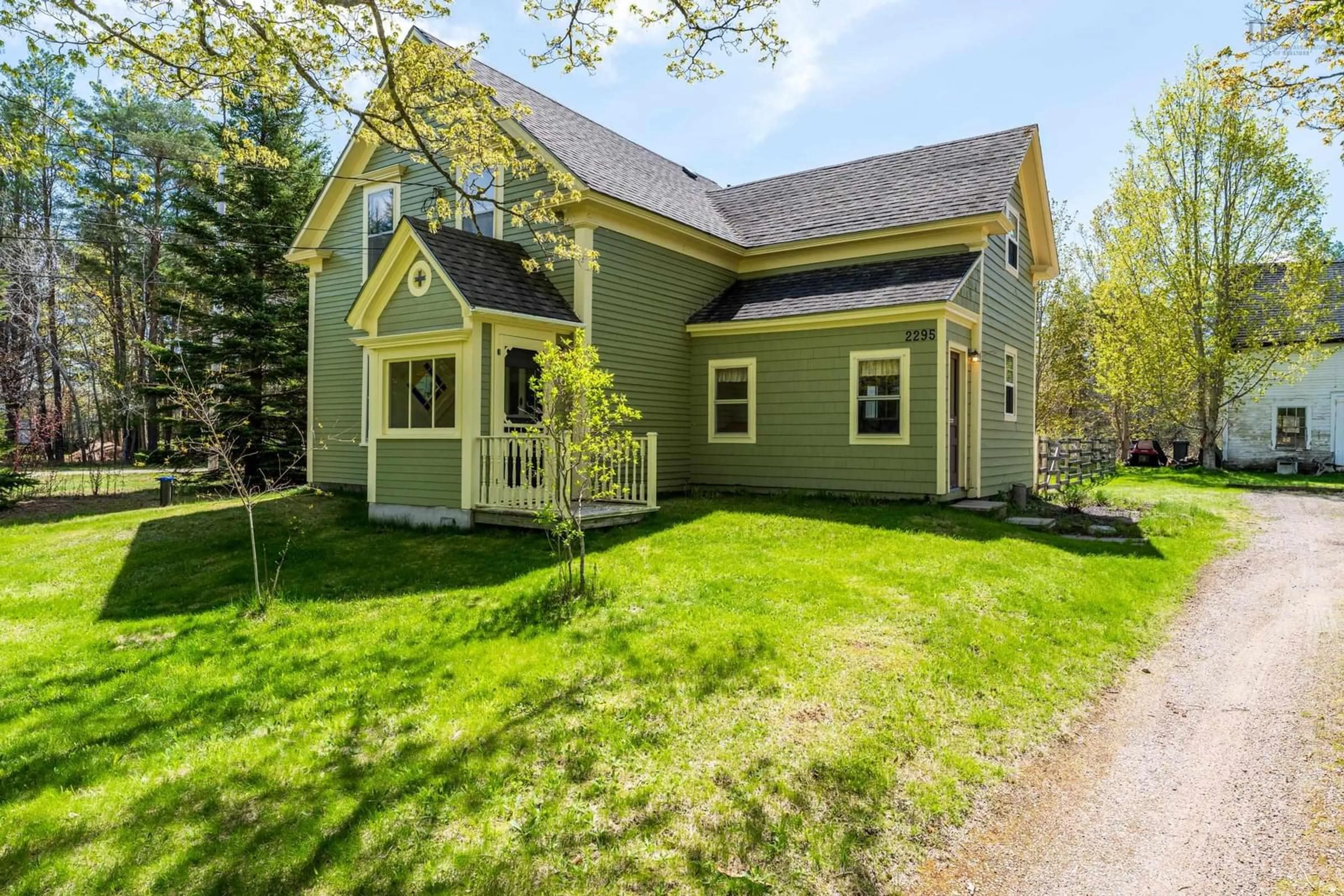 Home with vinyl exterior material, street for 2295 Old Mill Rd, South Farmington Nova Scotia B0P 1W0