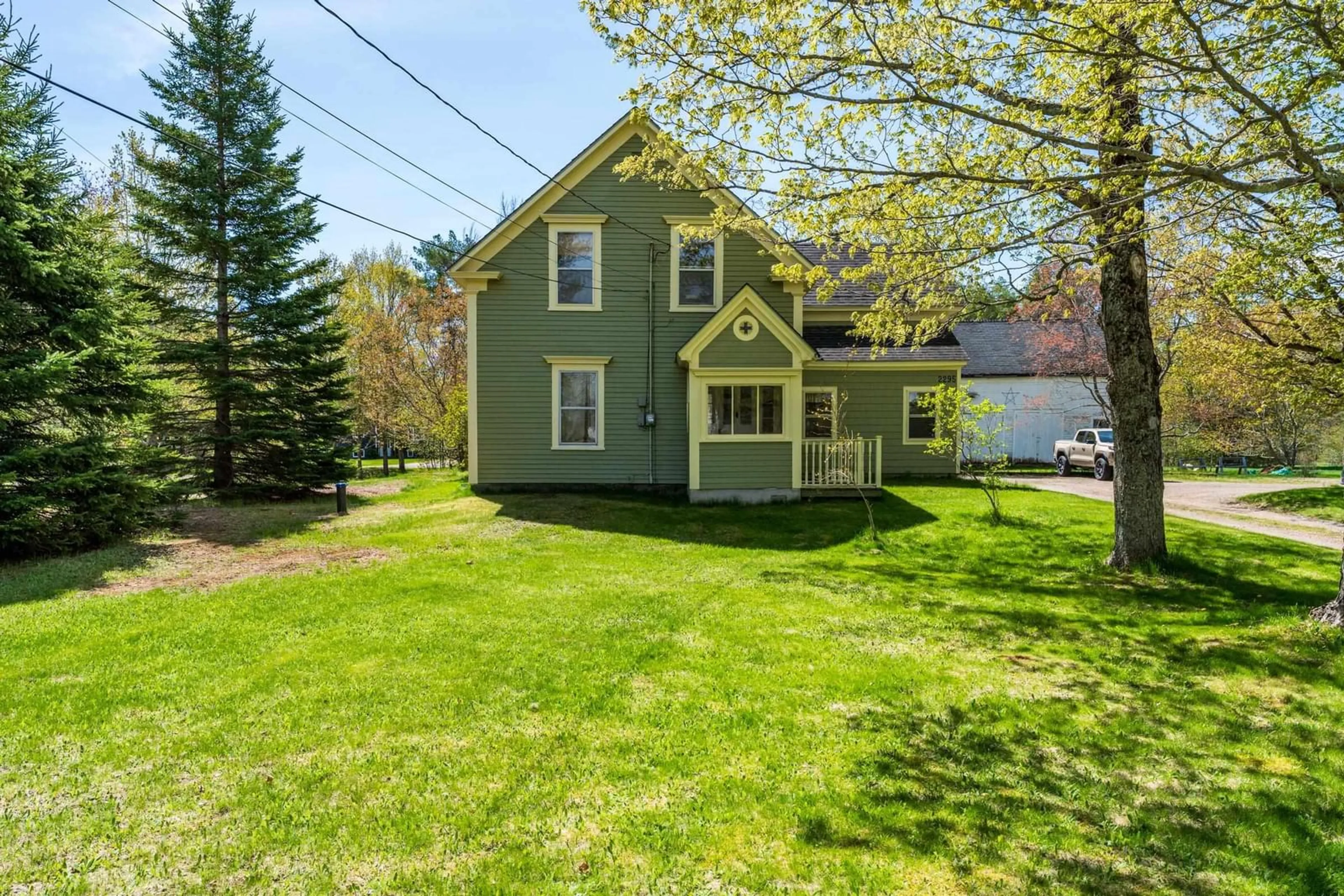 A pic from outside/outdoor area/front of a property/back of a property/a pic from drone, street for 2295 Old Mill Rd, South Farmington Nova Scotia B0P 1W0