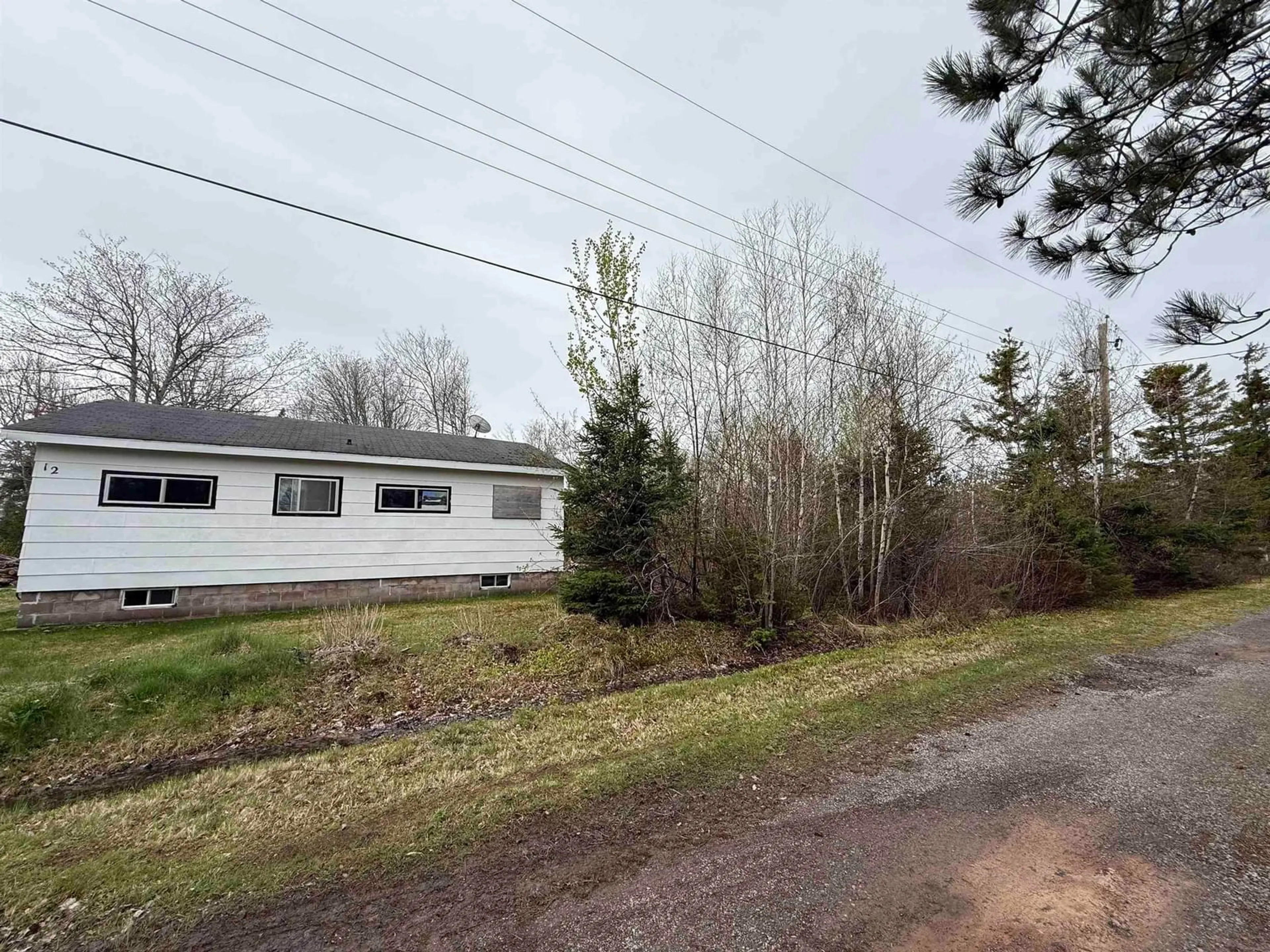 A pic from outside/outdoor area/front of a property/back of a property/a pic from drone, unknown for 12 Cedar Lane Lane, Port Howe Nova Scotia B0K 1K0