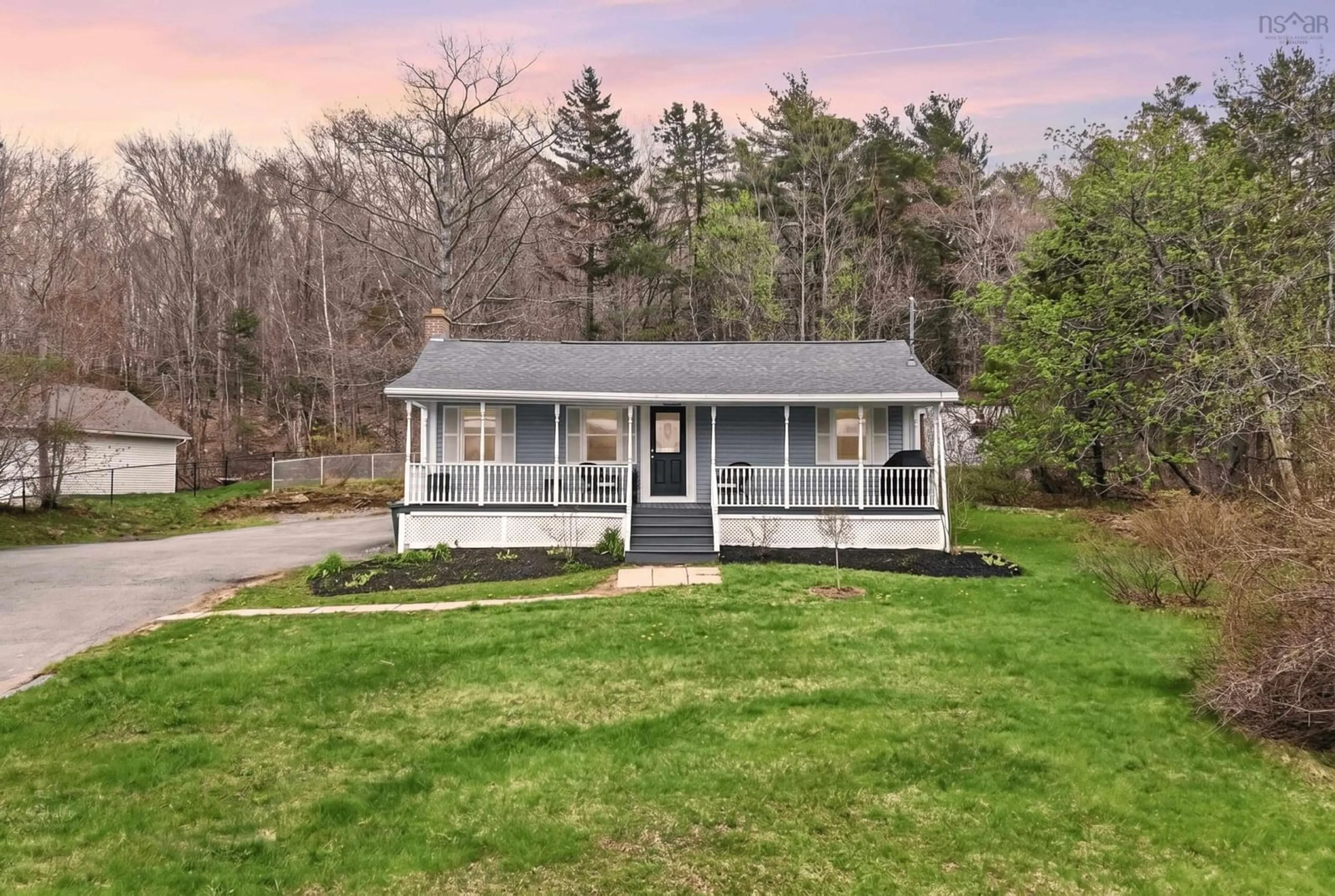 A pic from outside/outdoor area/front of a property/back of a property/a pic from drone, street for 613 Beaver Bank Rd, Beaver Bank Nova Scotia B4G 1B7