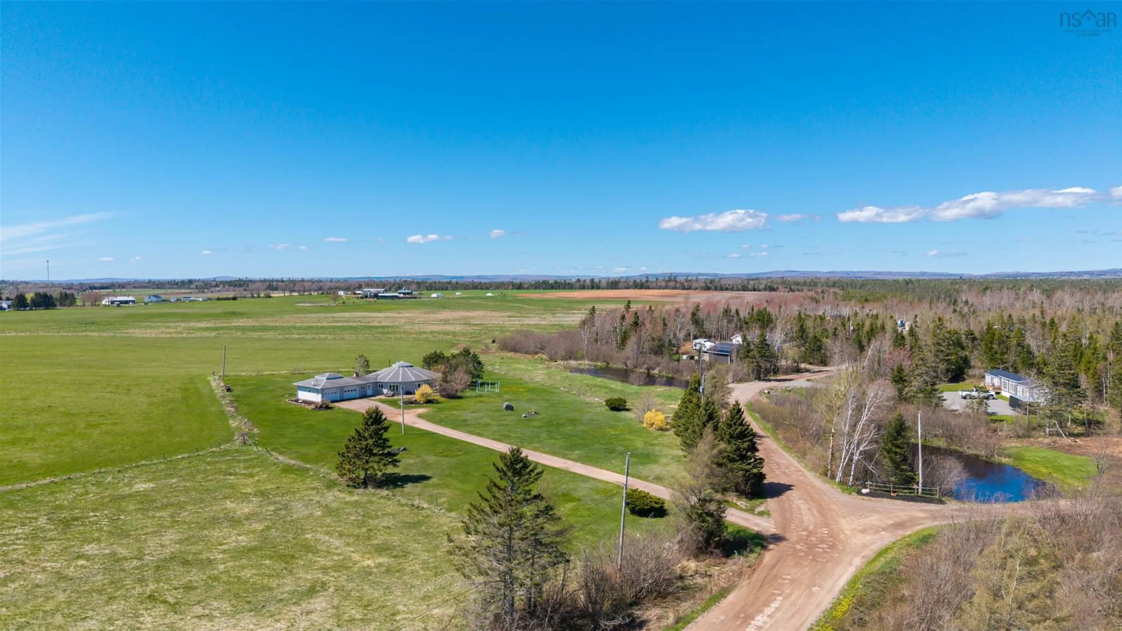 A pic from outside/outdoor area/front of a property/back of a property/a pic from drone, water/lake/river/ocean view for 53 Sanctuary Dr, Masstown Nova Scotia B0M 1G0