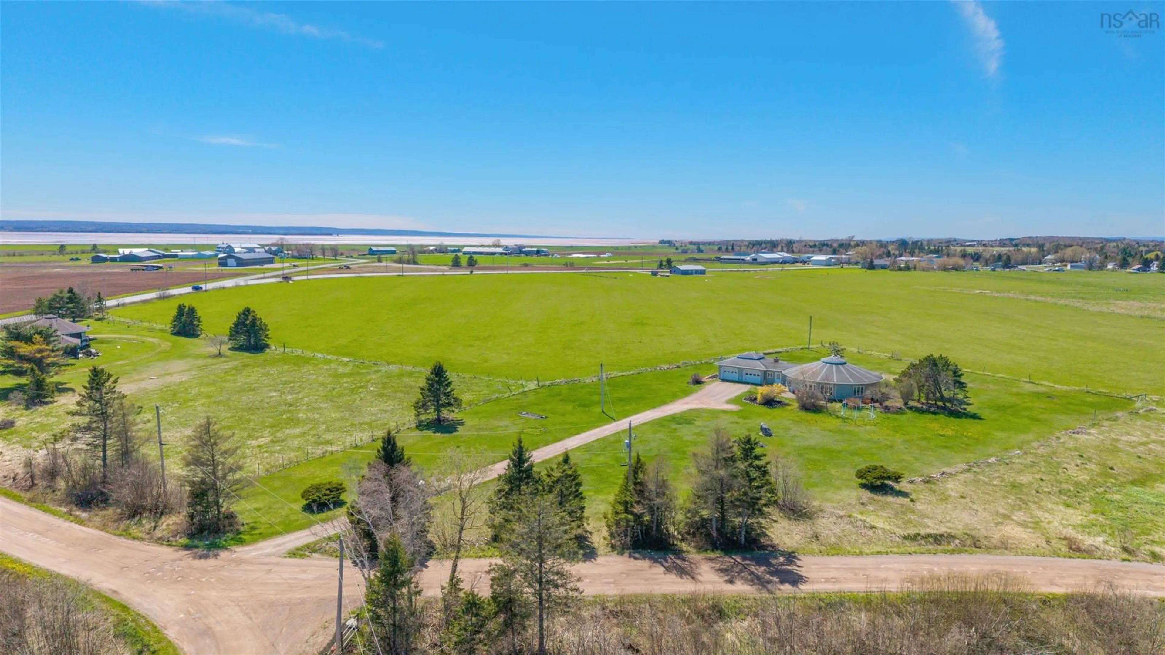 A pic from outside/outdoor area/front of a property/back of a property/a pic from drone, water/lake/river/ocean view for 53 Sanctuary Dr, Masstown Nova Scotia B0M 1G0