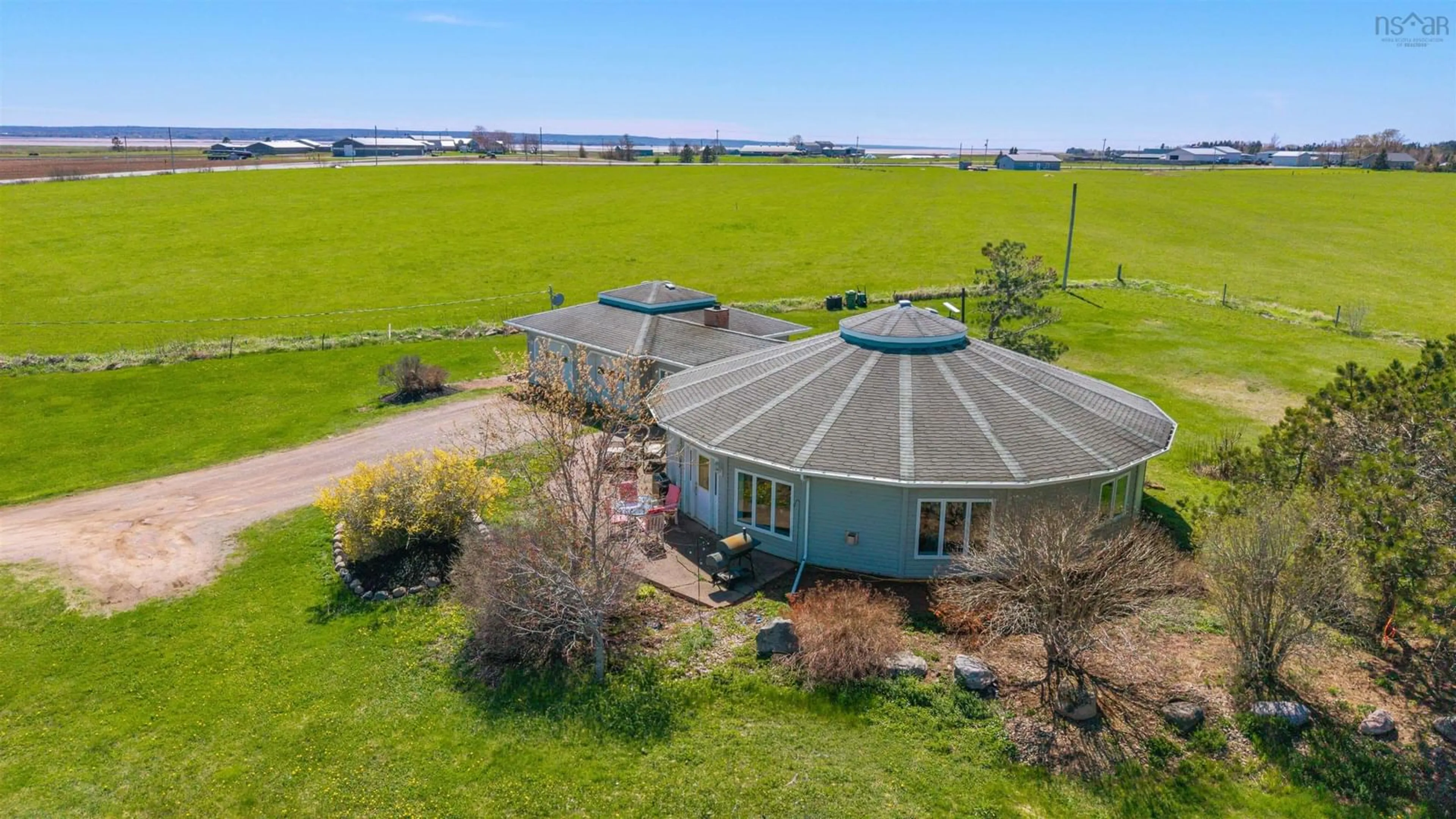 A pic from outside/outdoor area/front of a property/back of a property/a pic from drone, water/lake/river/ocean view for 53 Sanctuary Dr, Masstown Nova Scotia B0M 1G0