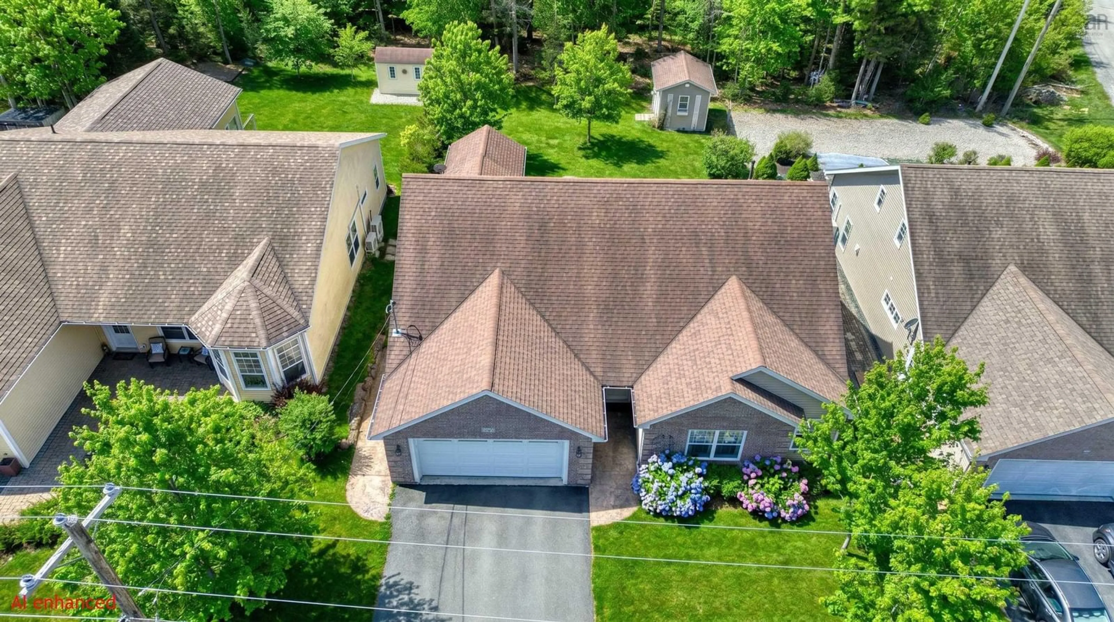 A pic from outside/outdoor area/front of a property/back of a property/a pic from drone, street for 14 Roundhouse Dr, Bridgewater Nova Scotia B4V 9A9