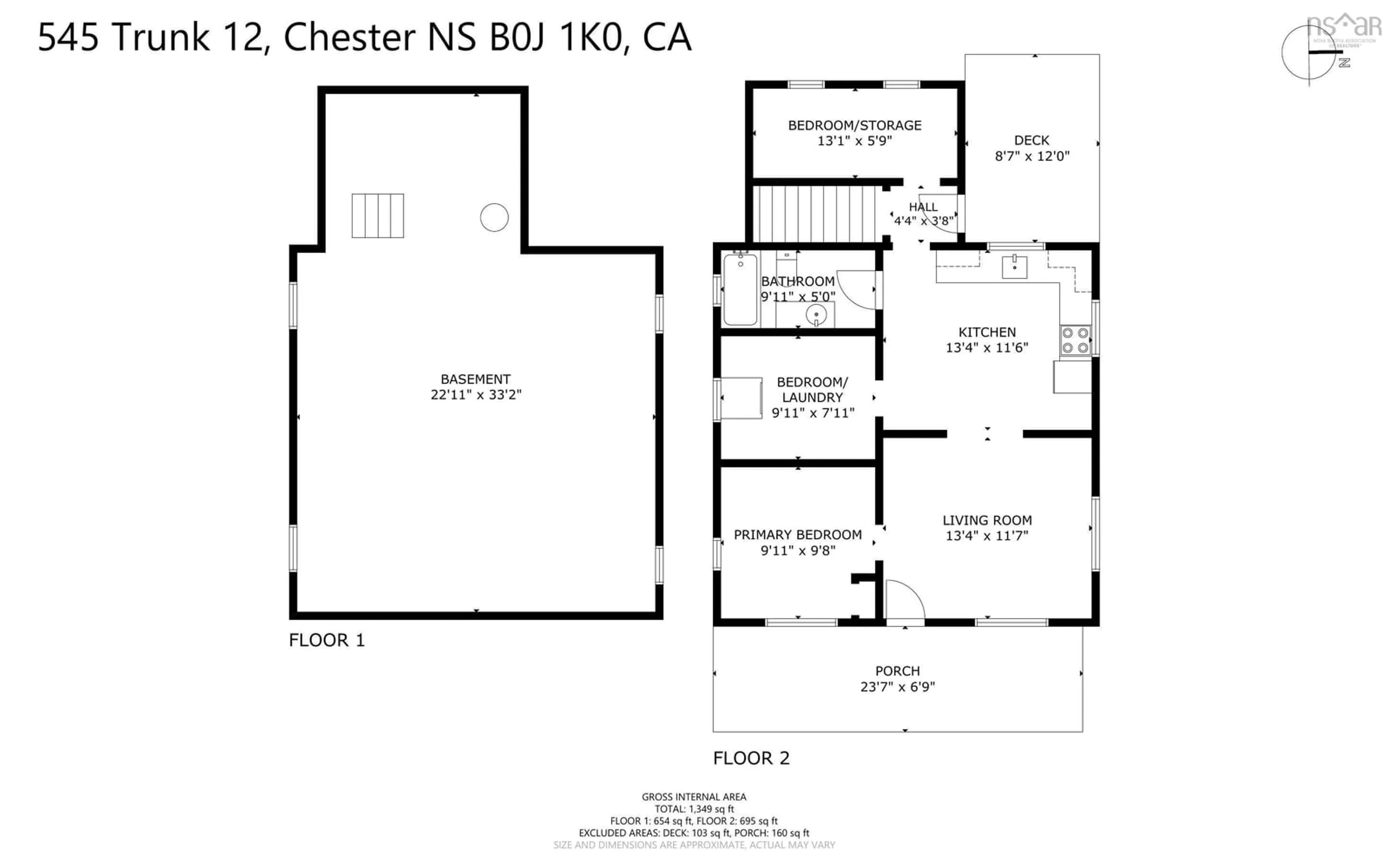 Floor plan for 545 12 Hwy, Chester Basin Nova Scotia B0J 1K0