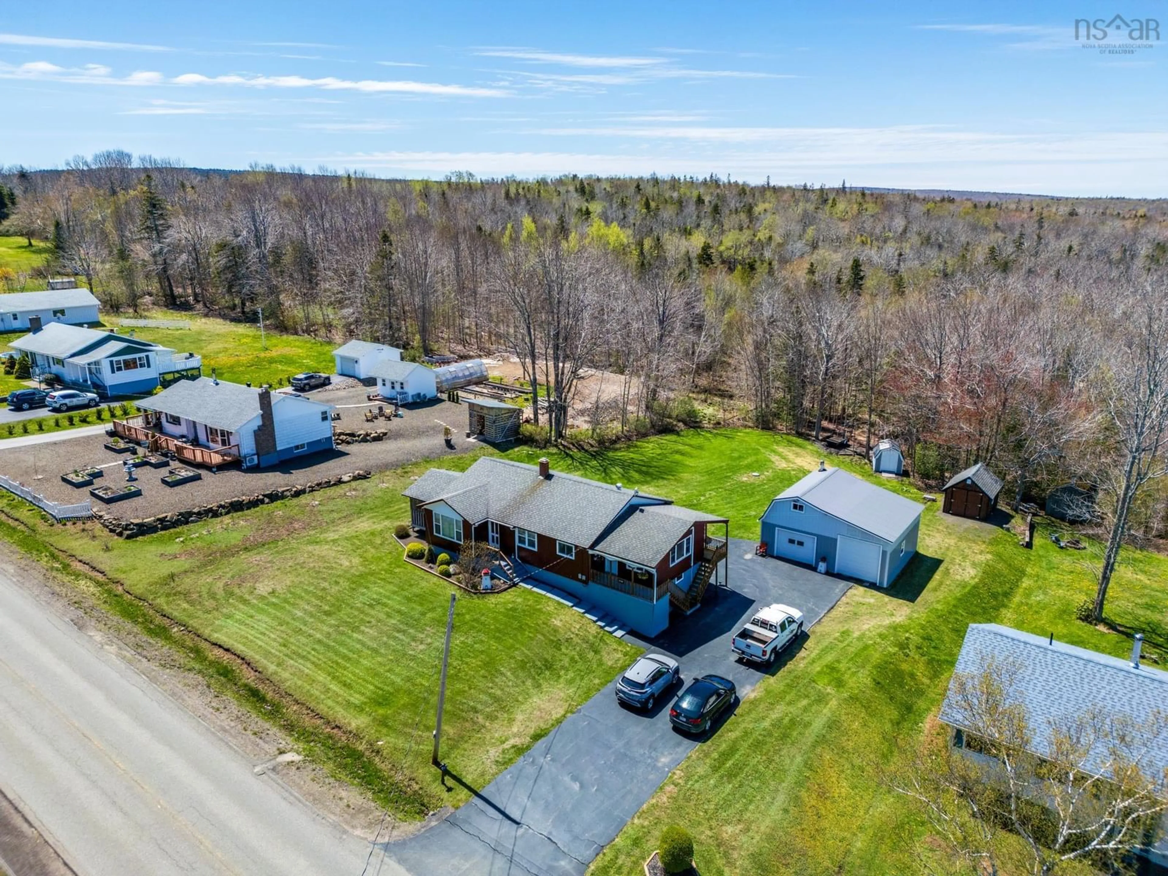 A pic from outside/outdoor area/front of a property/back of a property/a pic from drone, unknown for 987 Parker Mountain Rd, Parkers Cove Nova Scotia B0S 1A0