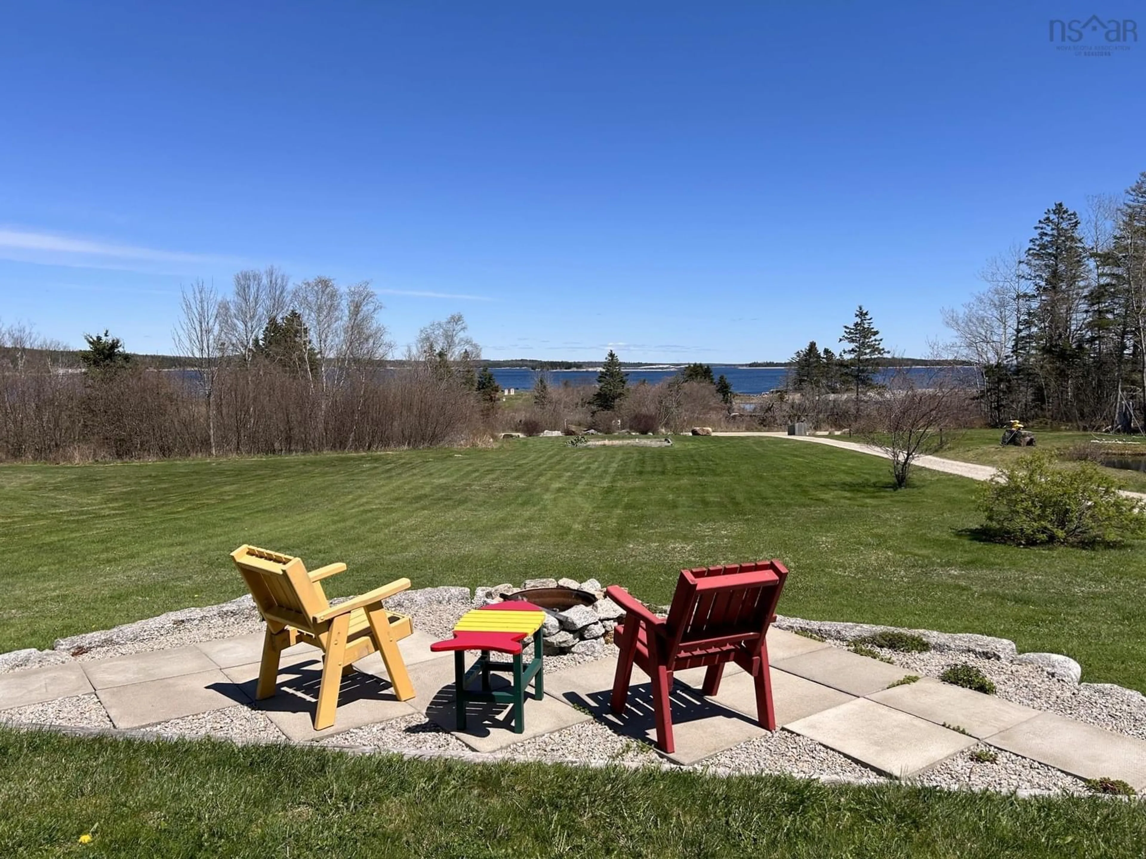 Patio, water/lake/river/ocean view for 48 Backman Rd, Bayswater Nova Scotia B0J 1T0