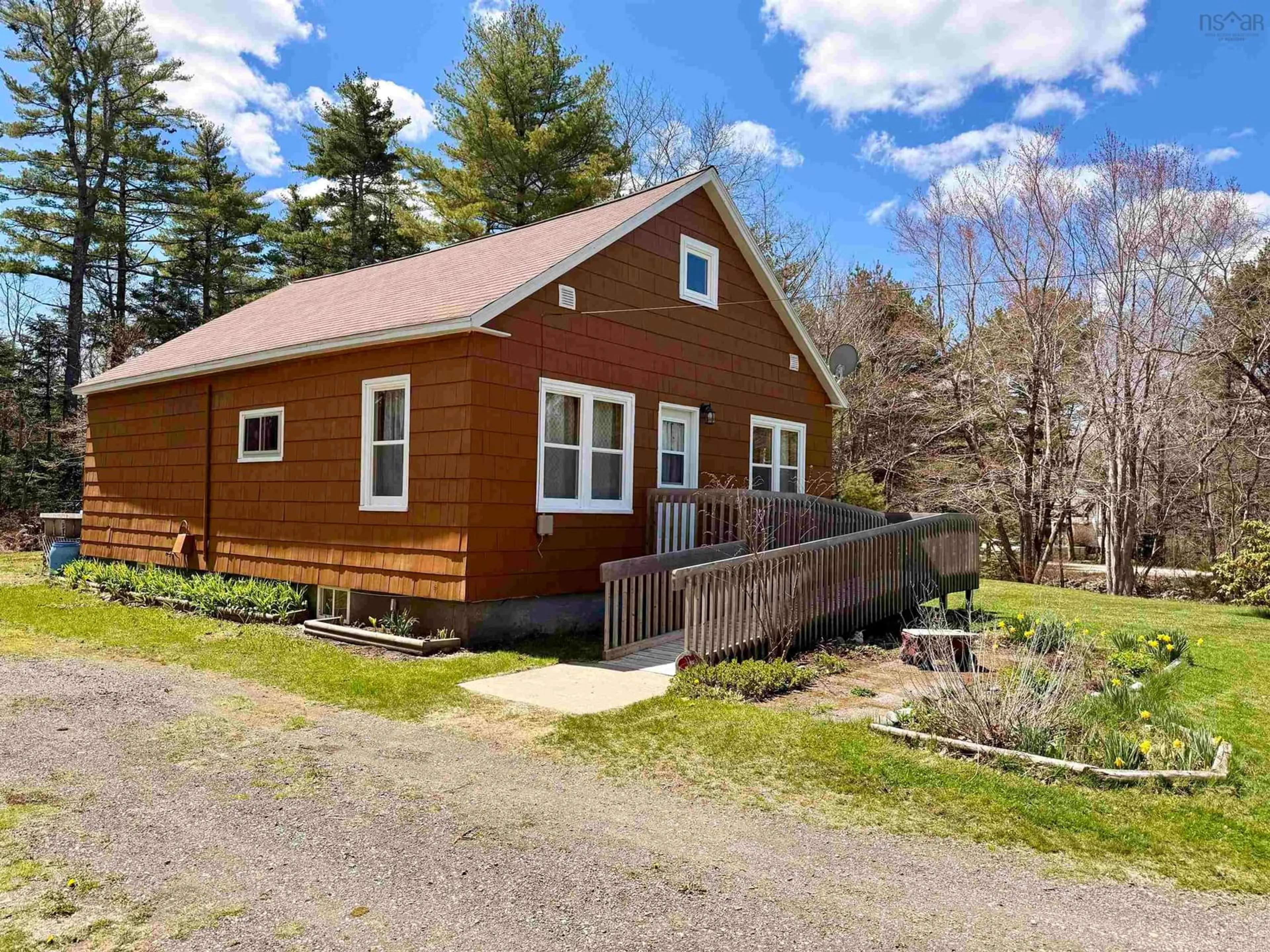 A pic from outside/outdoor area/front of a property/back of a property/a pic from drone, street for 53 East Sable Rd, Sable River Nova Scotia B0T 1V0