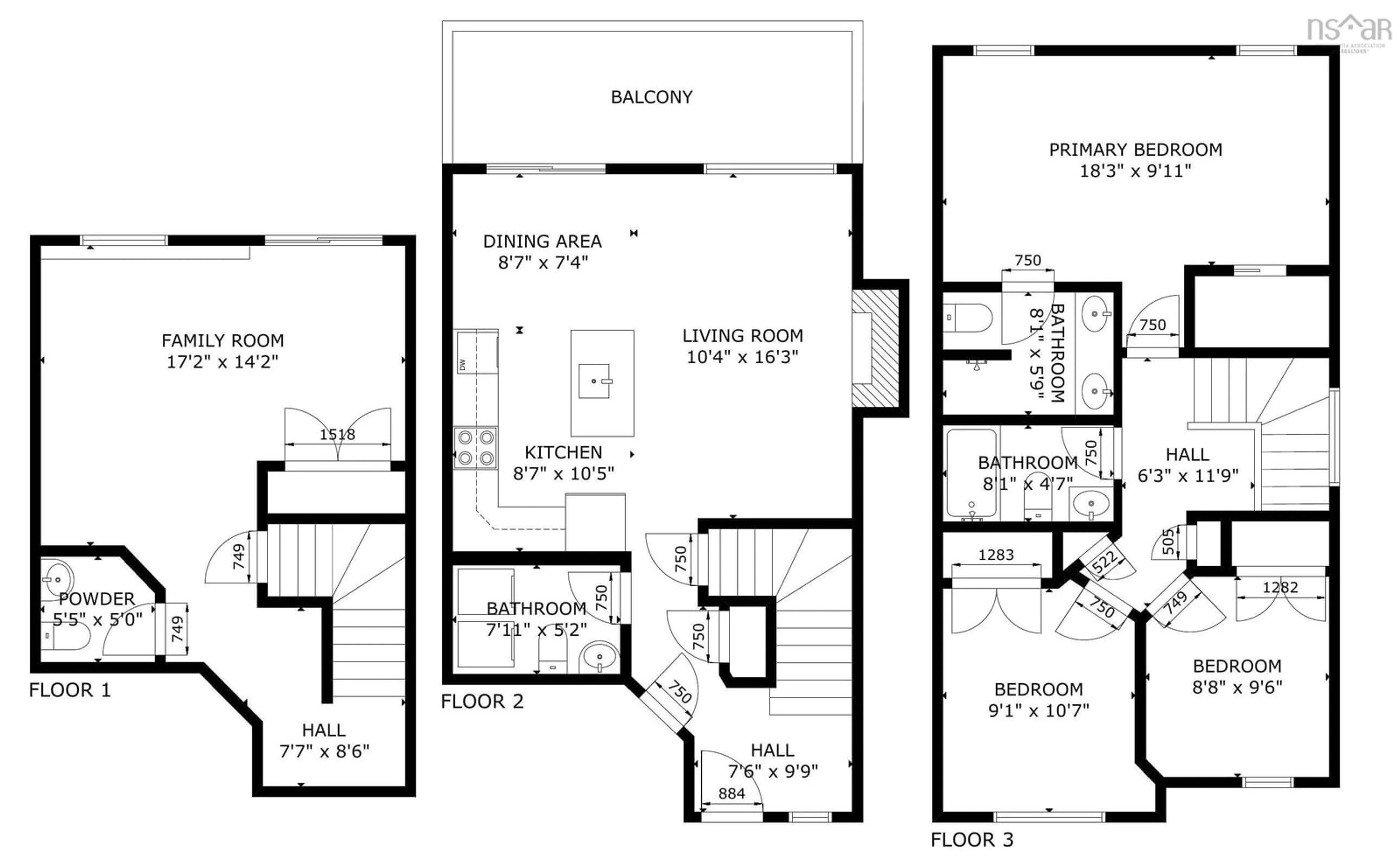 Floor plan for 121 Lier Ridge, Spryfield Nova Scotia B3P 0E1