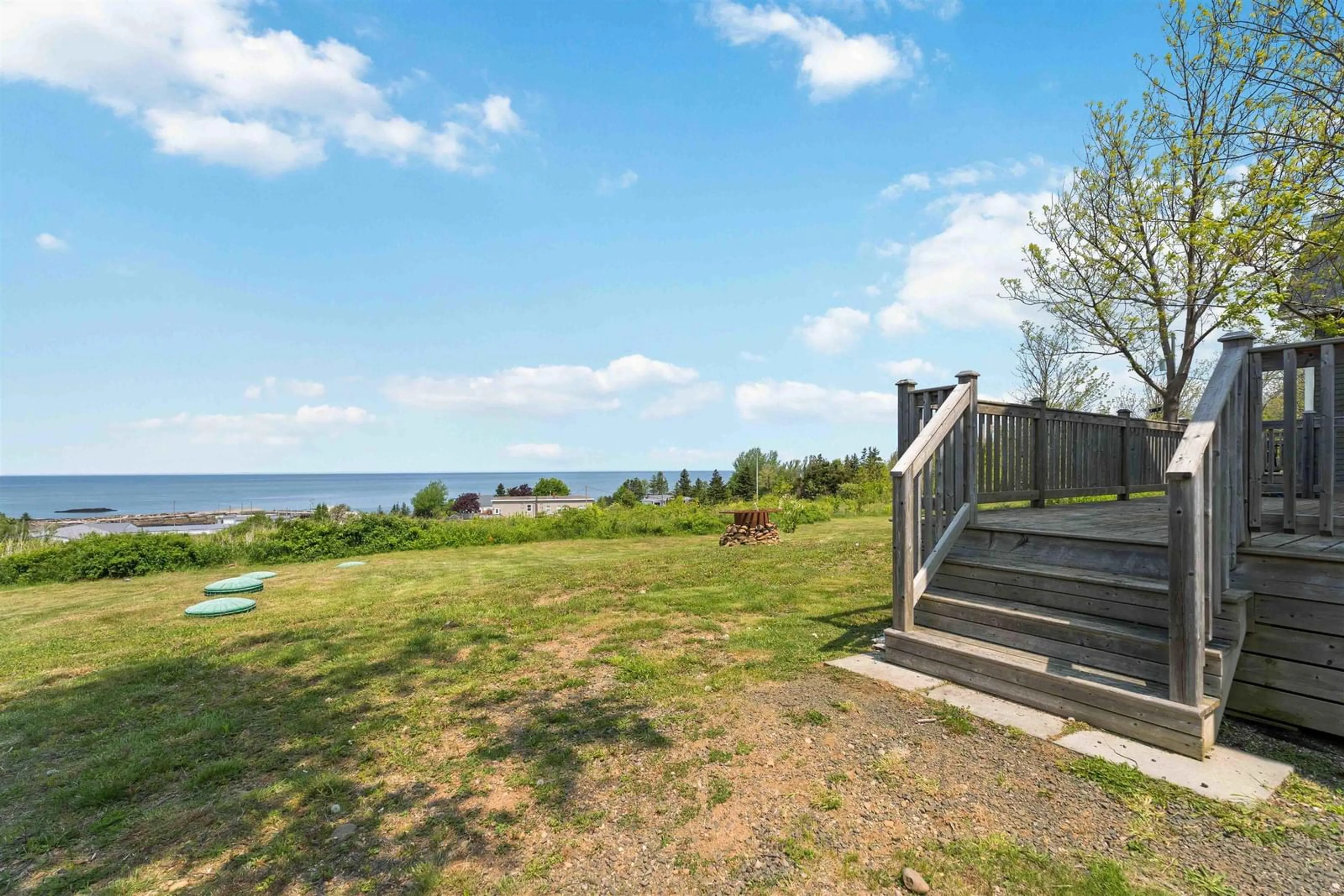 Patio, water/lake/river/ocean view for 44 Northwinds Lane, Parkers Cove Nova Scotia B0S 1A0
