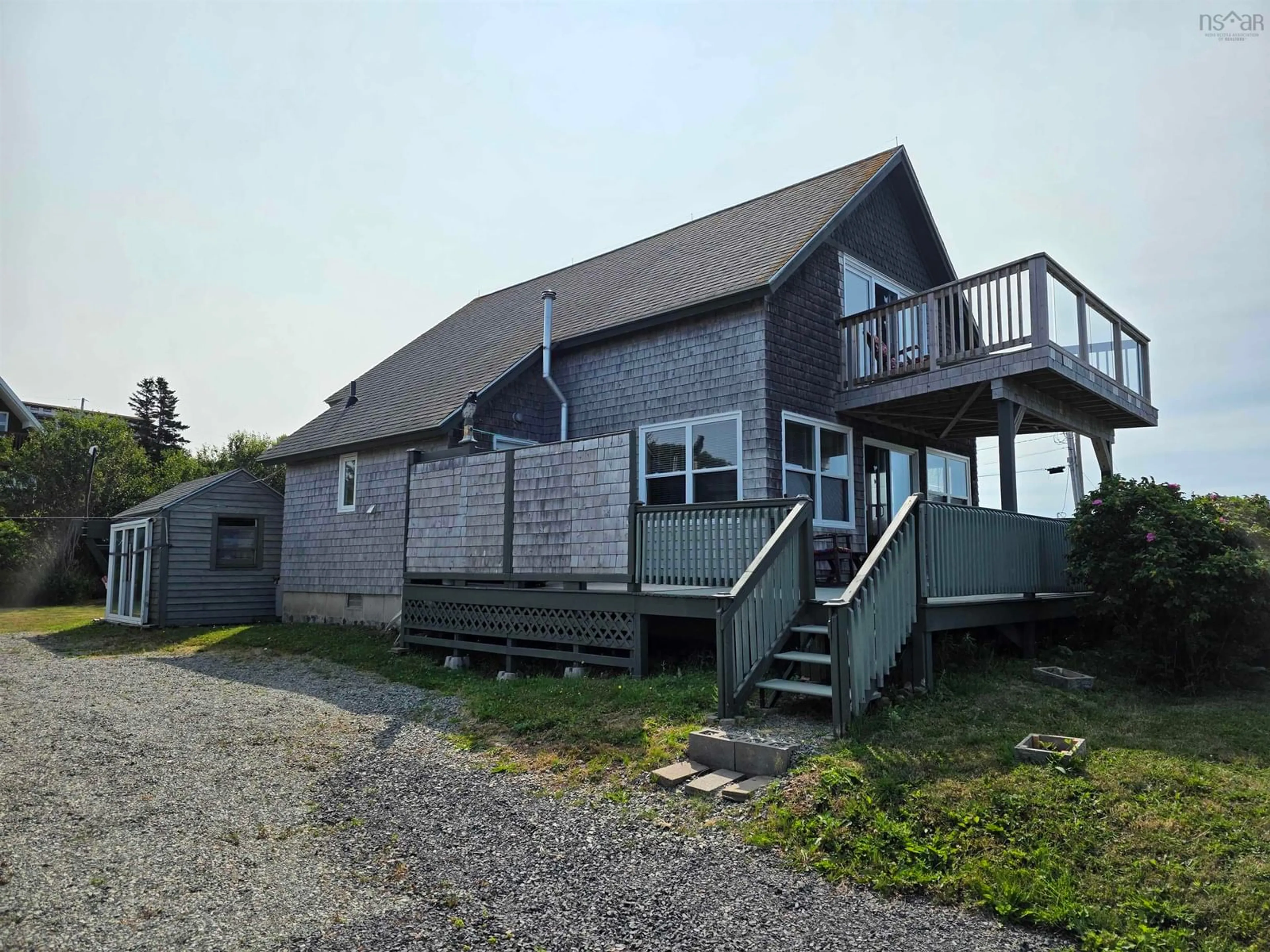 A pic from outside/outdoor area/front of a property/back of a property/a pic from drone, building for 1 Bayberry Rd, Port Hood Nova Scotia B0E 2W0