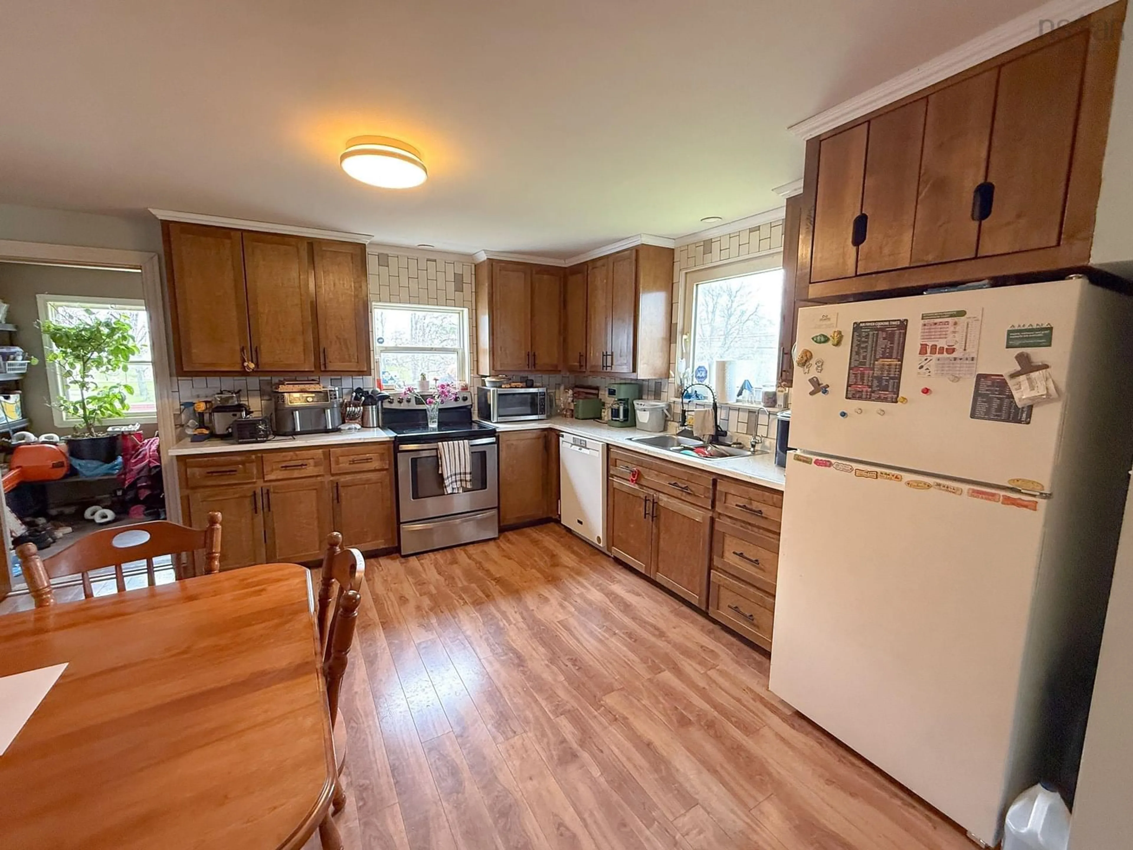 Standard kitchen, wood/laminate floor for 54 Jollimore Rd, Dutch Settlement Nova Scotia B2S 2H8