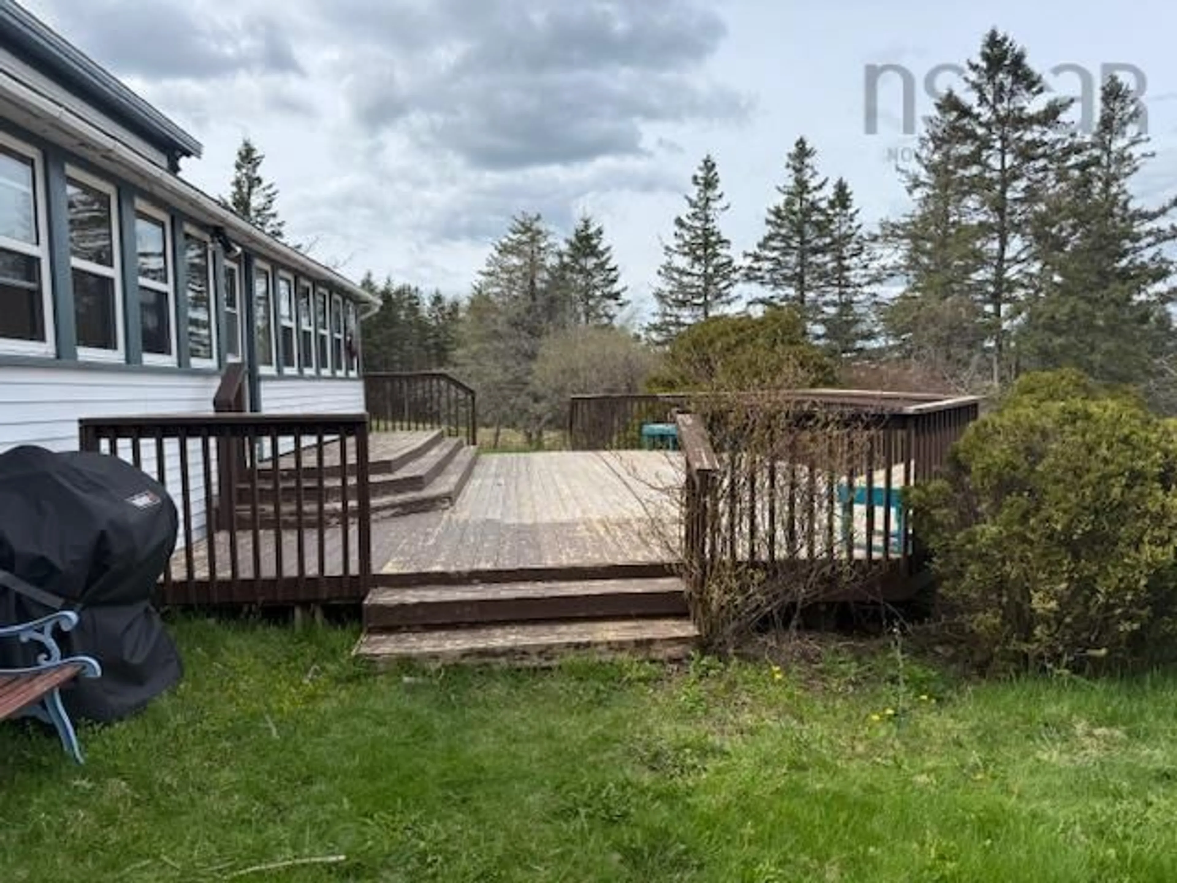 Patio, water/lake/river/ocean view for 207 Bennetts Bay Rd, Bennett Bay Nova Scotia B0P 1H0