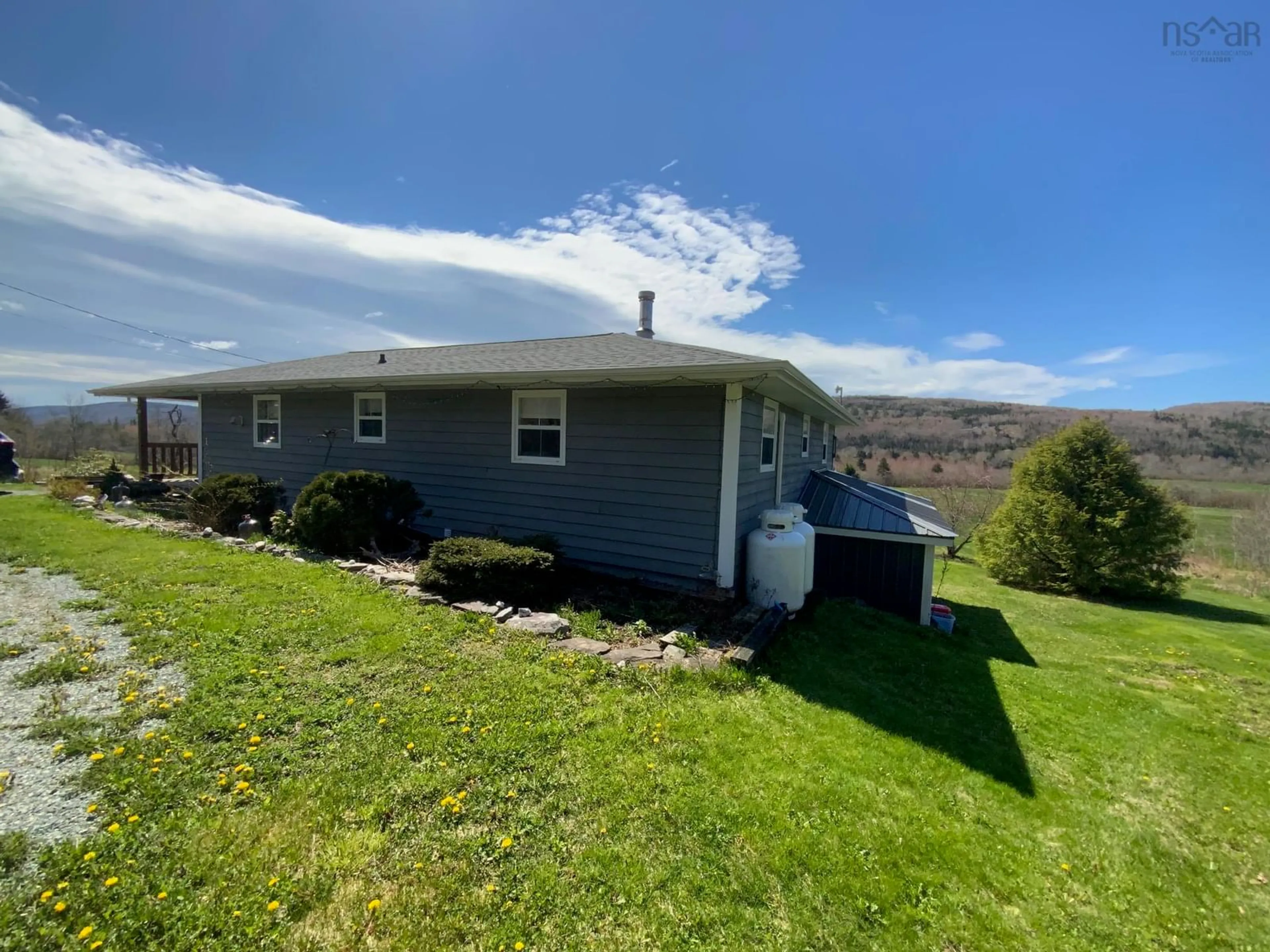 A pic from outside/outdoor area/front of a property/back of a property/a pic from drone, water/lake/river/ocean view for 444 North Riverside Road, Guysborough Intervale Nova Scotia B0H 1G0