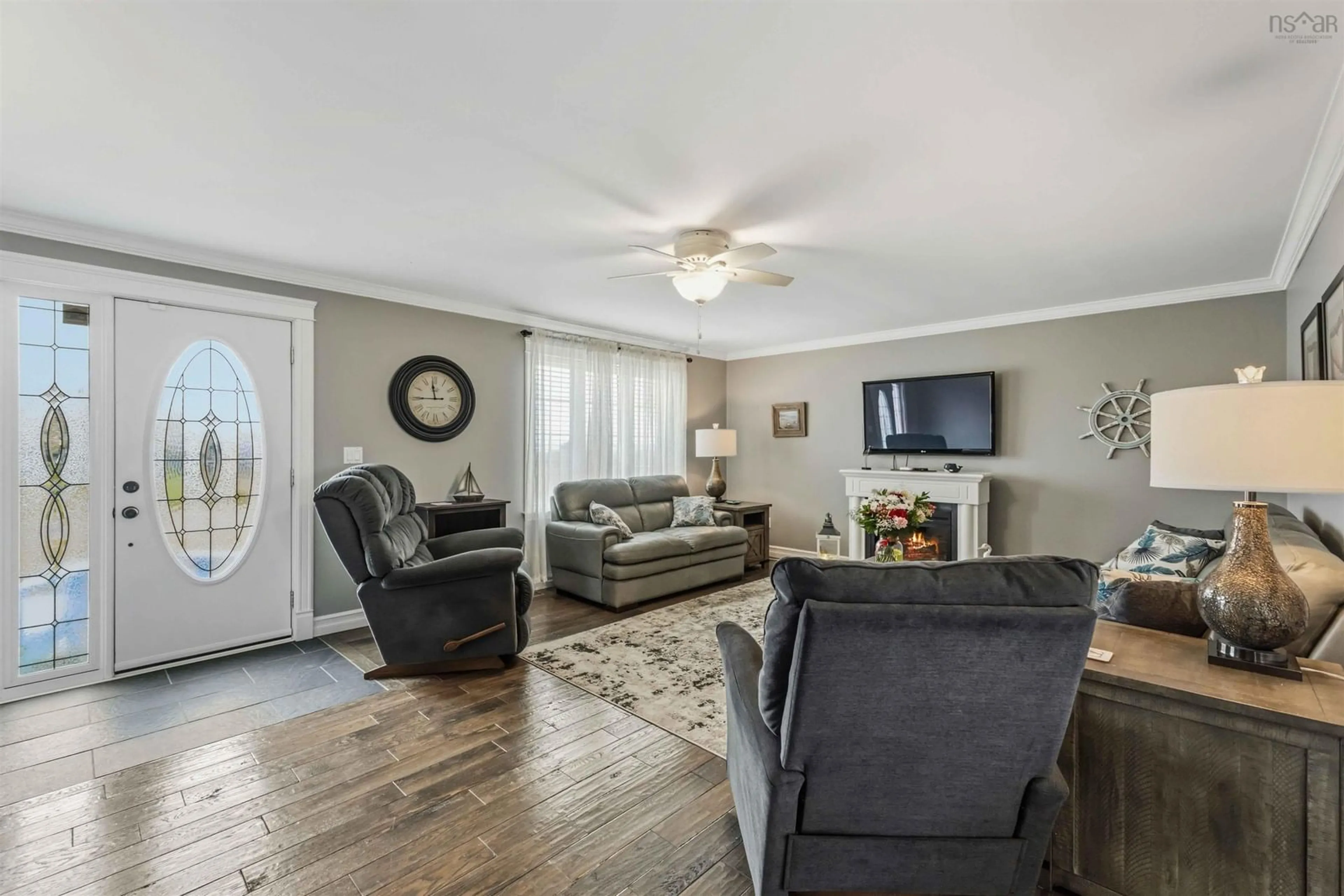 Living room with furniture, unknown for 63 Chemin Dixon Rd, Grosses Coques Nova Scotia B0W 1M0