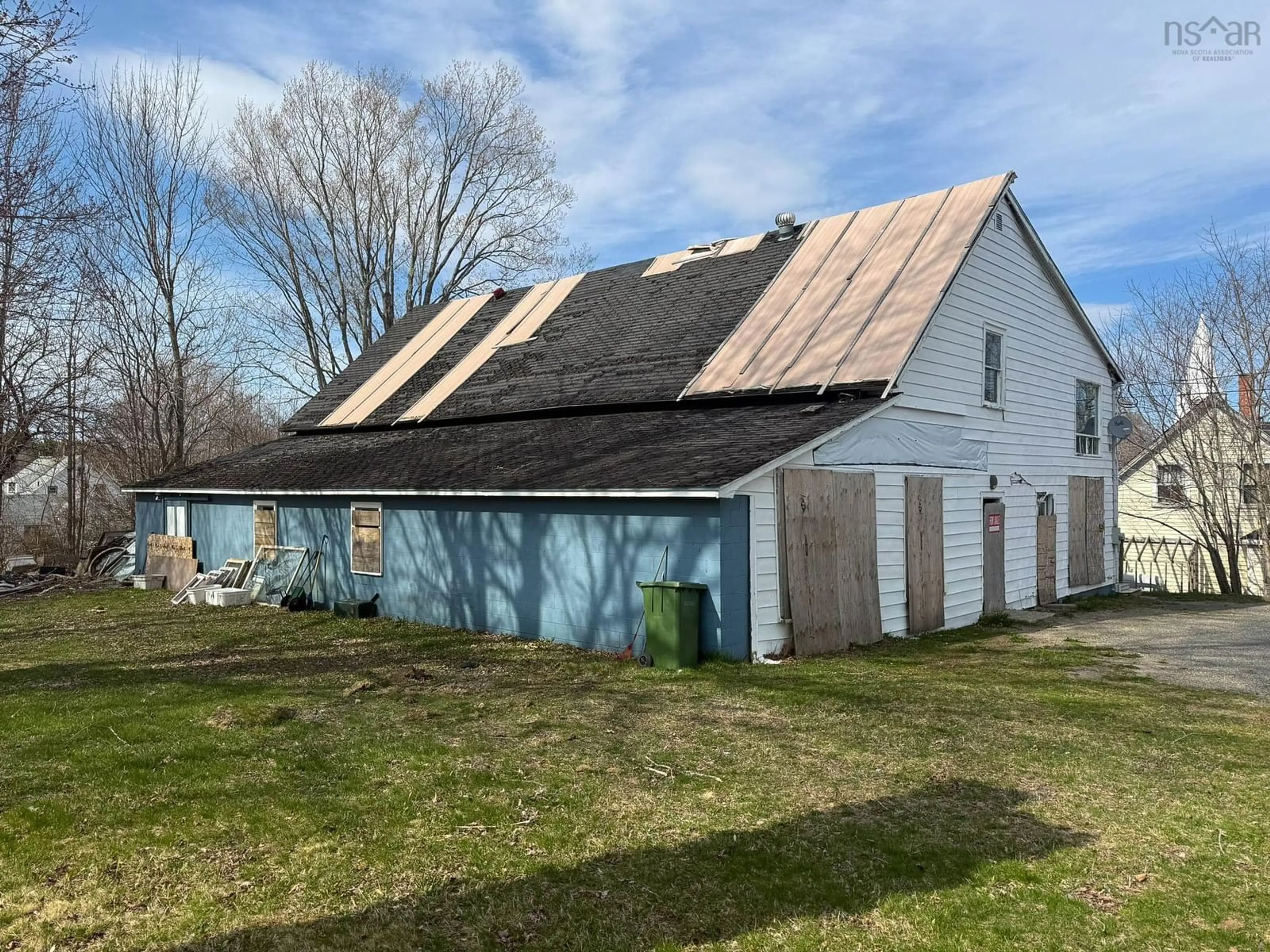 A pic from outside/outdoor area/front of a property/back of a property/a pic from drone, building for 3413 Clementsvale Rd, Clementsvale Nova Scotia B0S 1G0