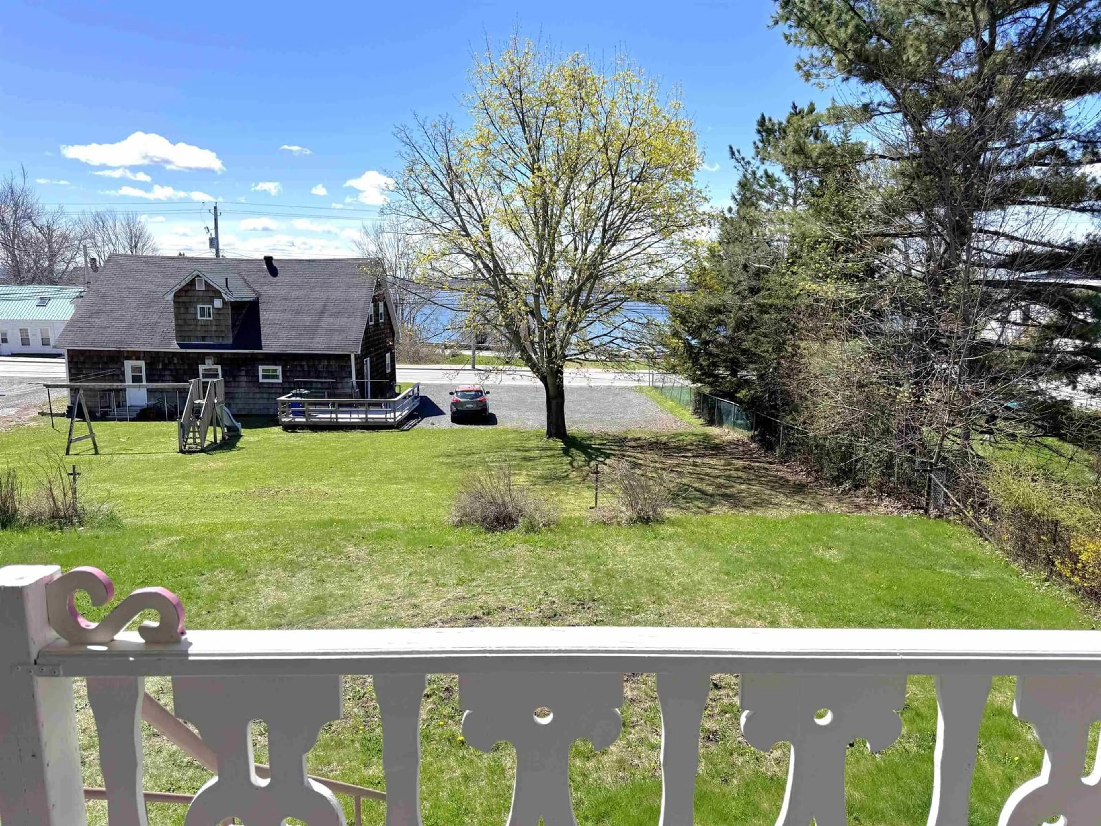 A pic from outside/outdoor area/front of a property/back of a property/a pic from drone, water/lake/river/ocean view for 245 High St, Pictou Nova Scotia B0K 1H0