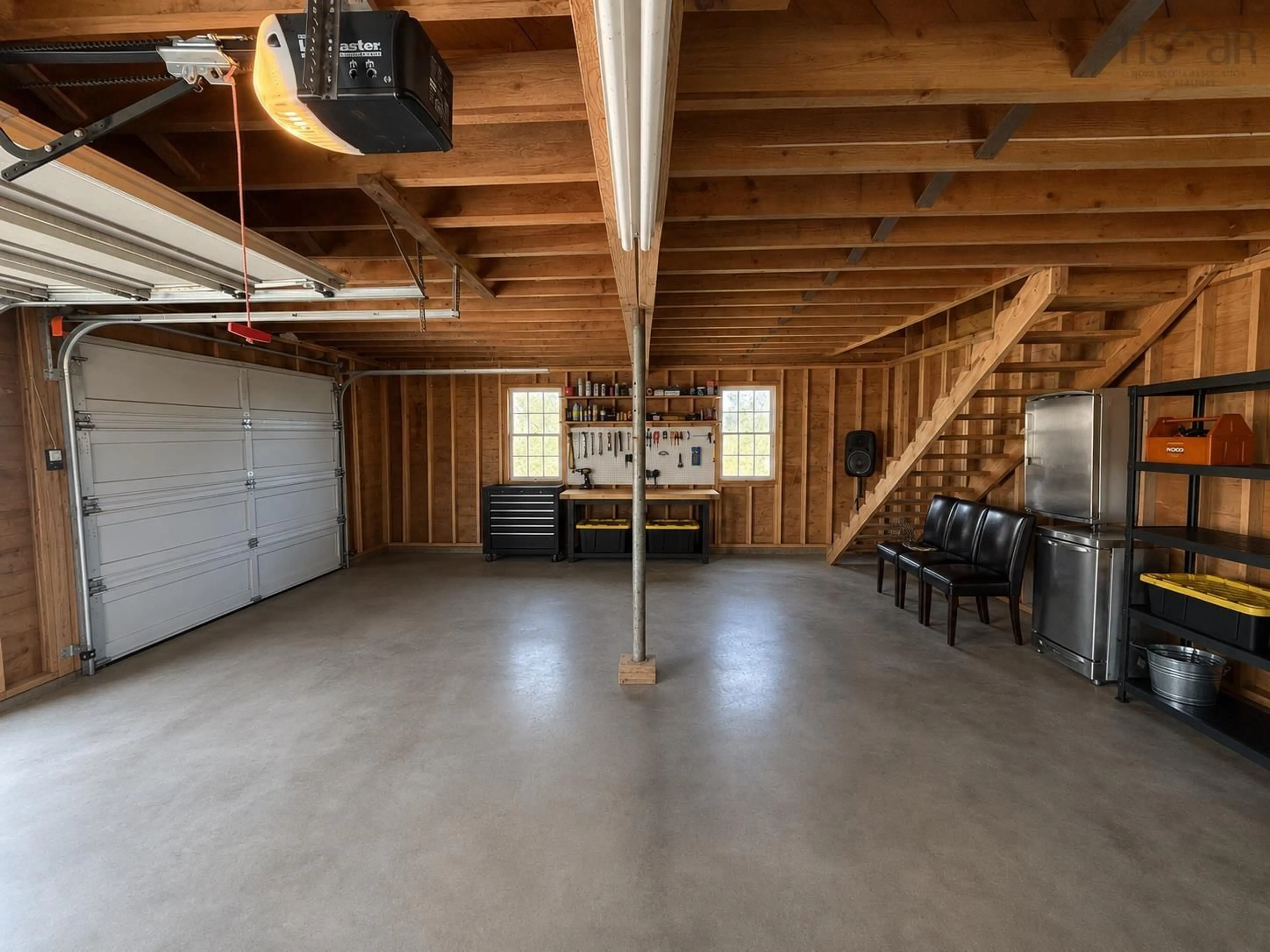Indoor garage for 1540 Greenville Rd, Hebron Nova Scotia B5A 5H9
