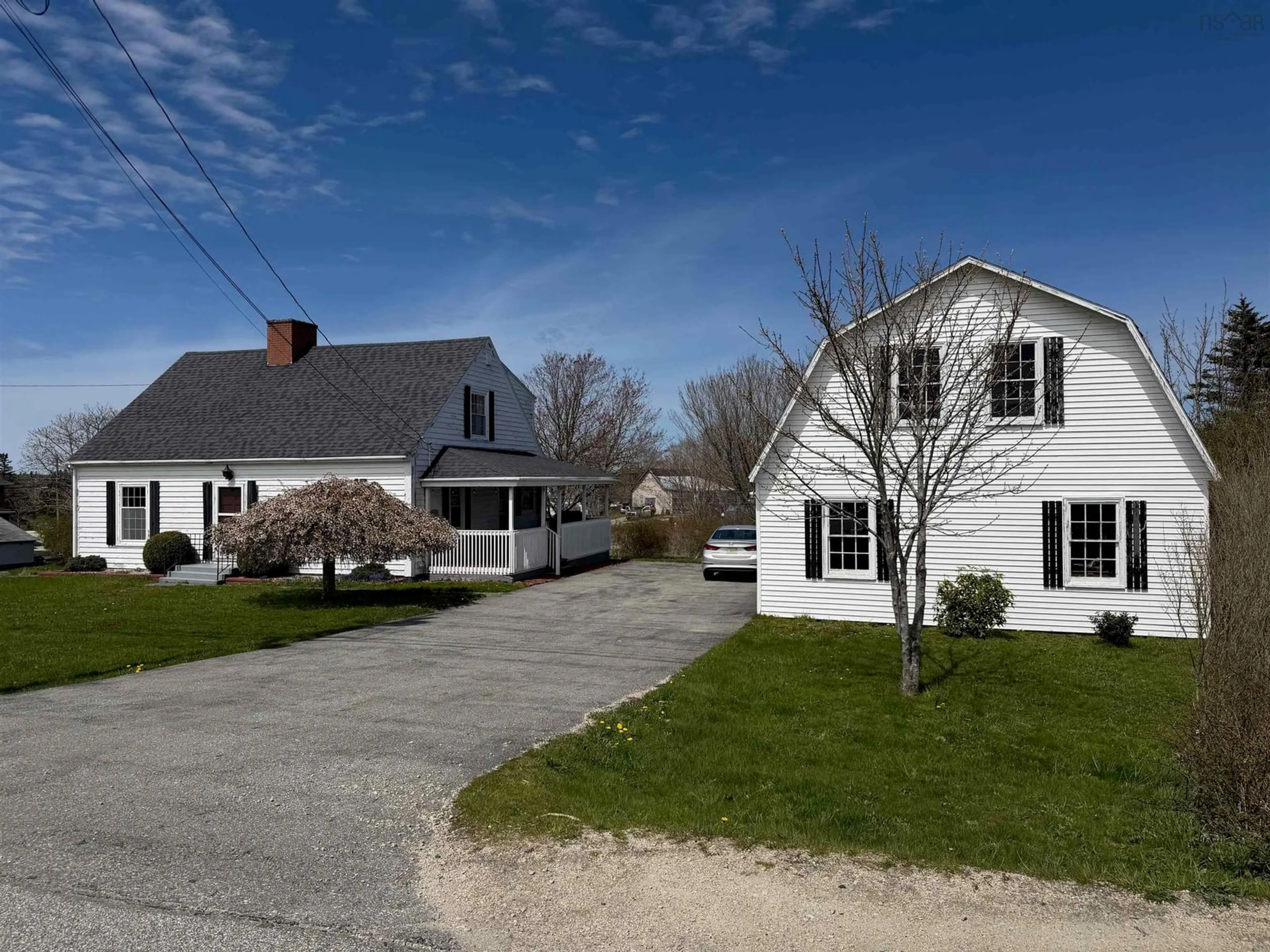 A pic from outside/outdoor area/front of a property/back of a property/a pic from drone, street for 1540 Greenville Rd, Hebron Nova Scotia B5A 5H9
