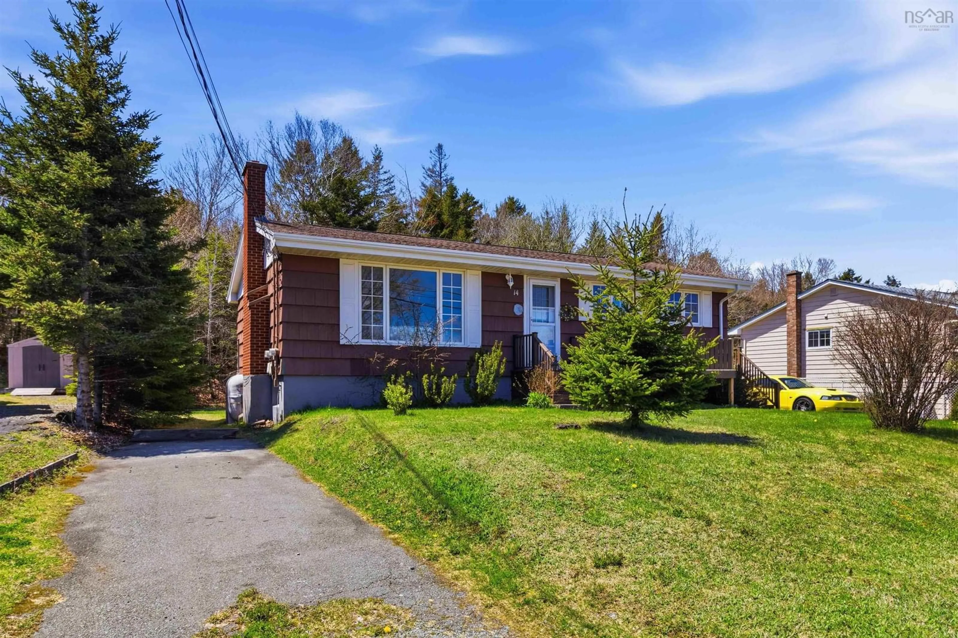 Home with vinyl exterior material, street for 14 Ridgecrest Dr, Dartmouth Nova Scotia B2W 2L5