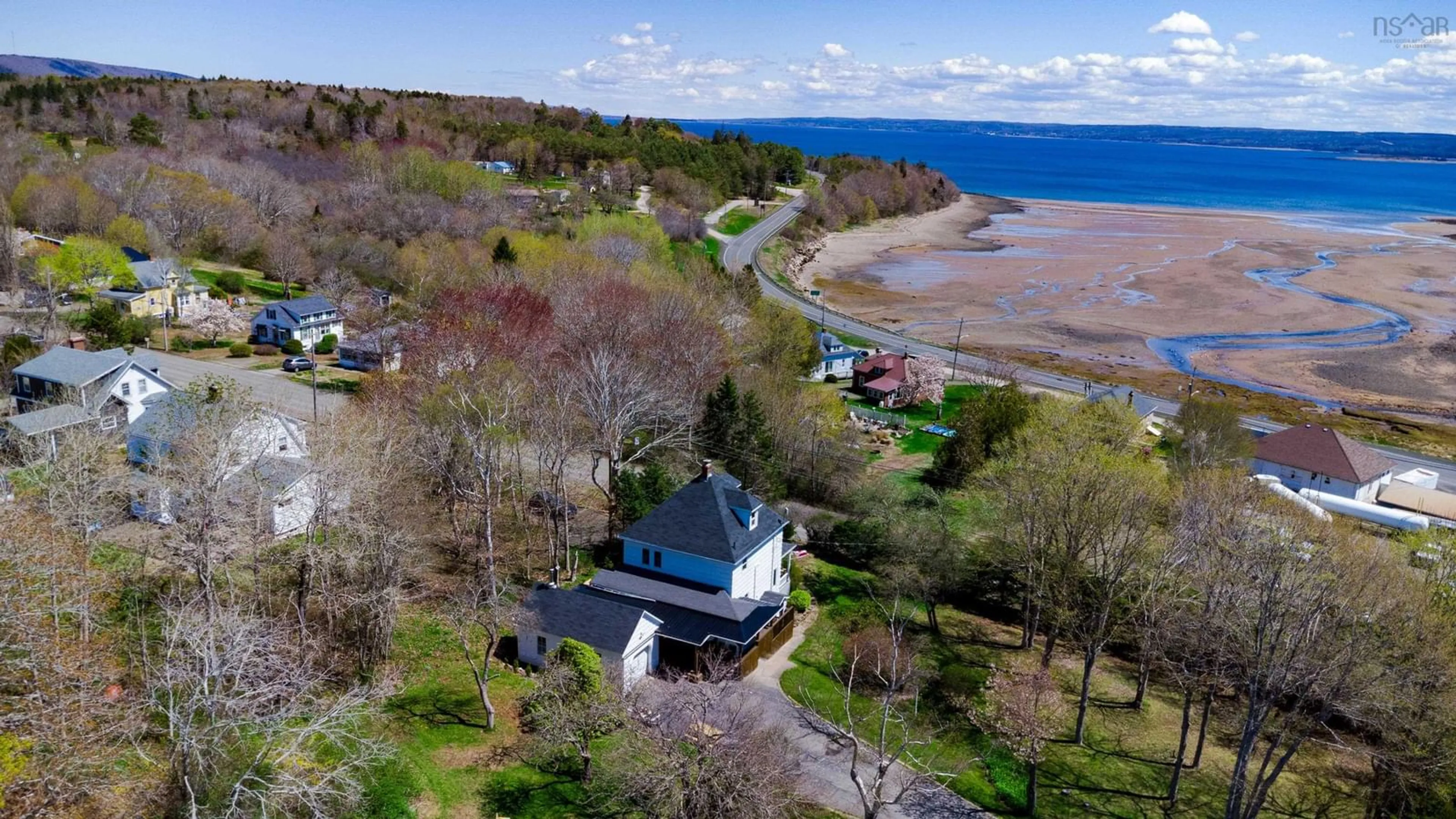 A pic from outside/outdoor area/front of a property/back of a property/a pic from drone, water/lake/river/ocean view for 26 Culloden Road, Mount Pleasant Nova Scotia B0V 1A0