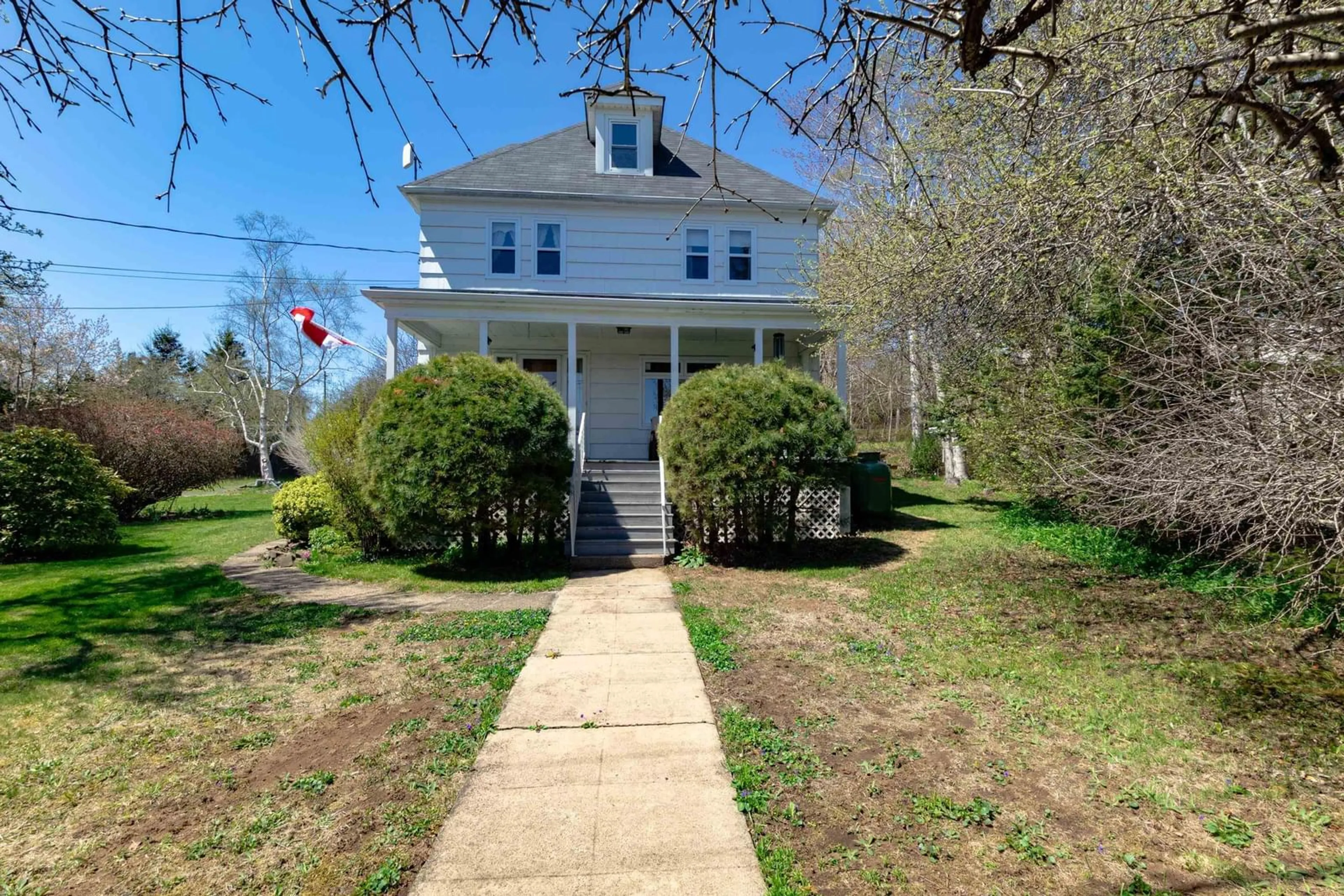 A pic from outside/outdoor area/front of a property/back of a property/a pic from drone, street for 26 Culloden Road, Mount Pleasant Nova Scotia B0V 1A0