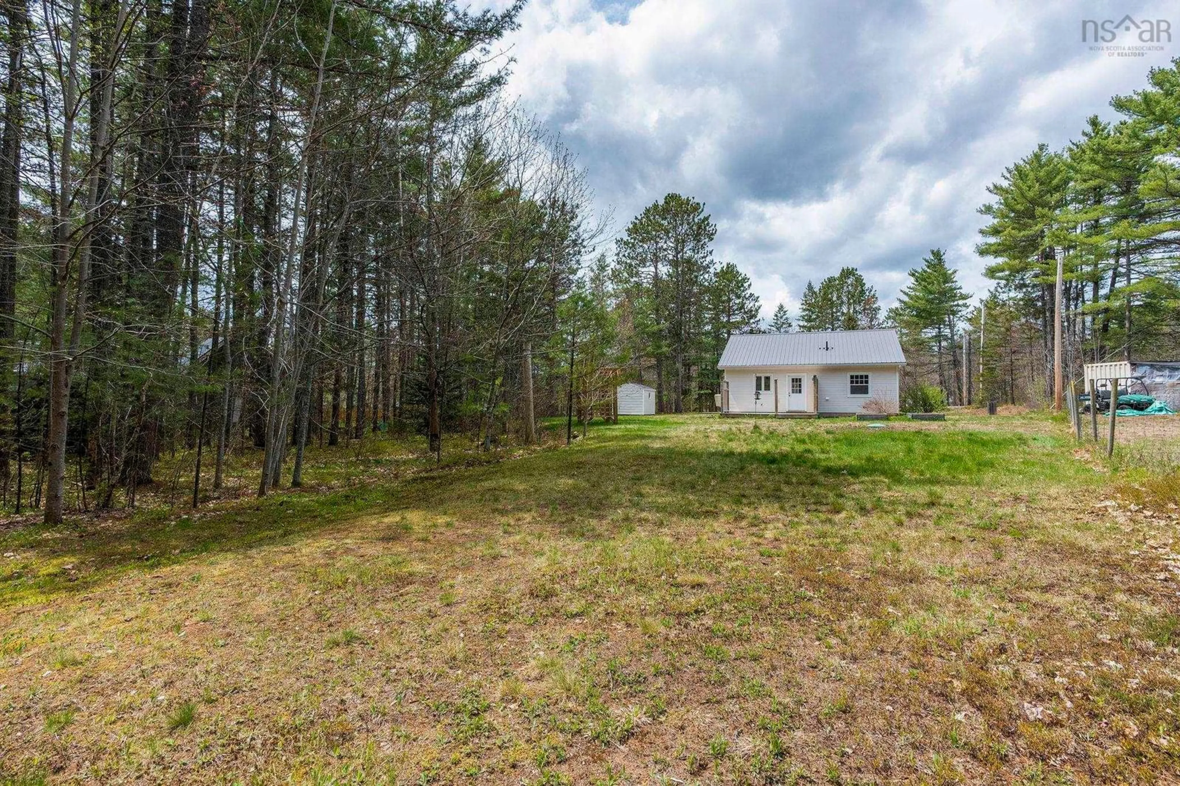 A pic from outside/outdoor area/front of a property/back of a property/a pic from drone, forest/trees view for 196 Brookside Drive, Wilmot Nova Scotia B0P 1R0