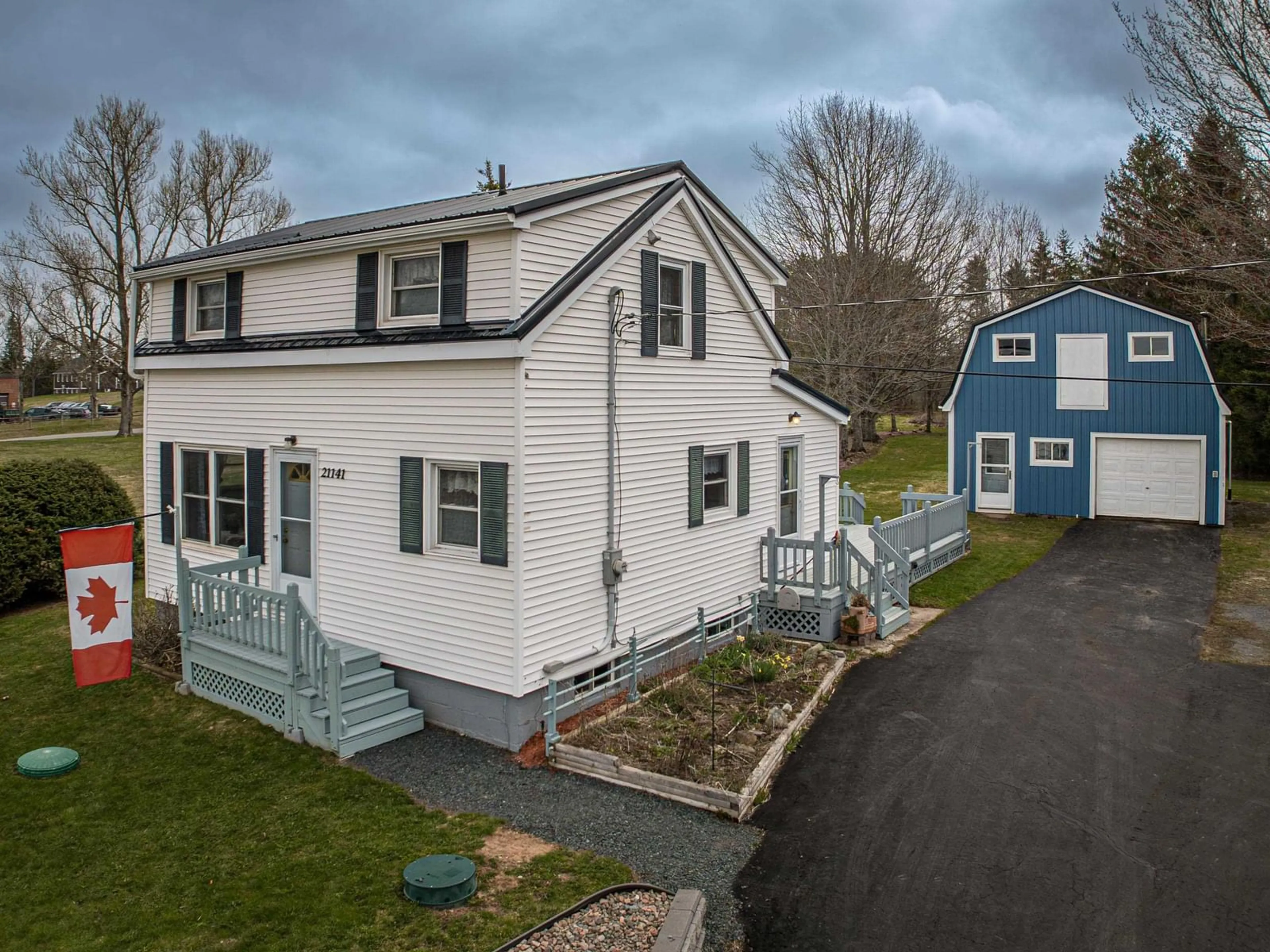 A pic from outside/outdoor area/front of a property/back of a property/a pic from drone, street for 21141 Highway 2, Shubenacadie East Nova Scotia B0N 2H0