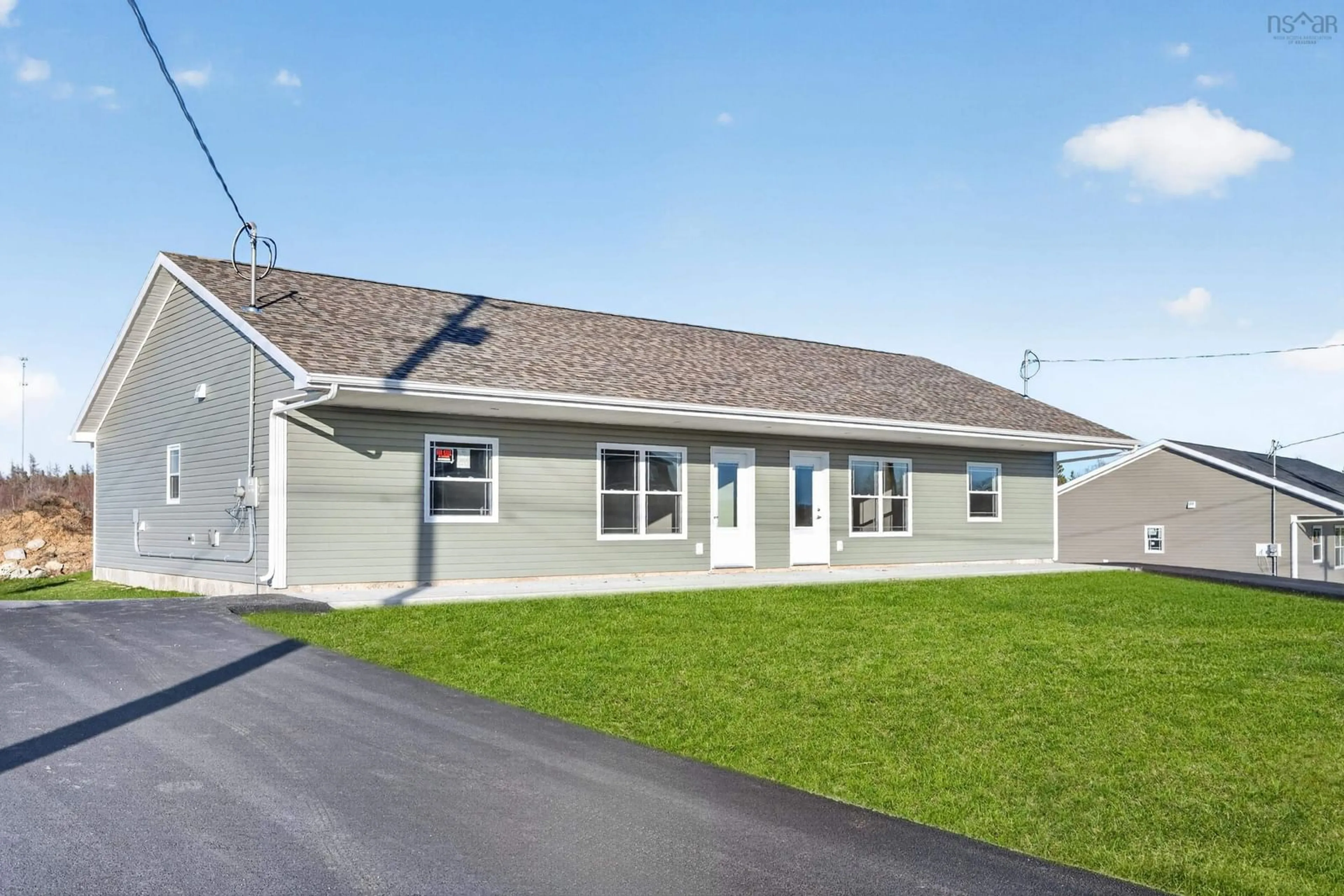 Home with vinyl exterior material, street for 250 Cossitt Heights Drive, Sydney Nova Scotia B1P 7E8
