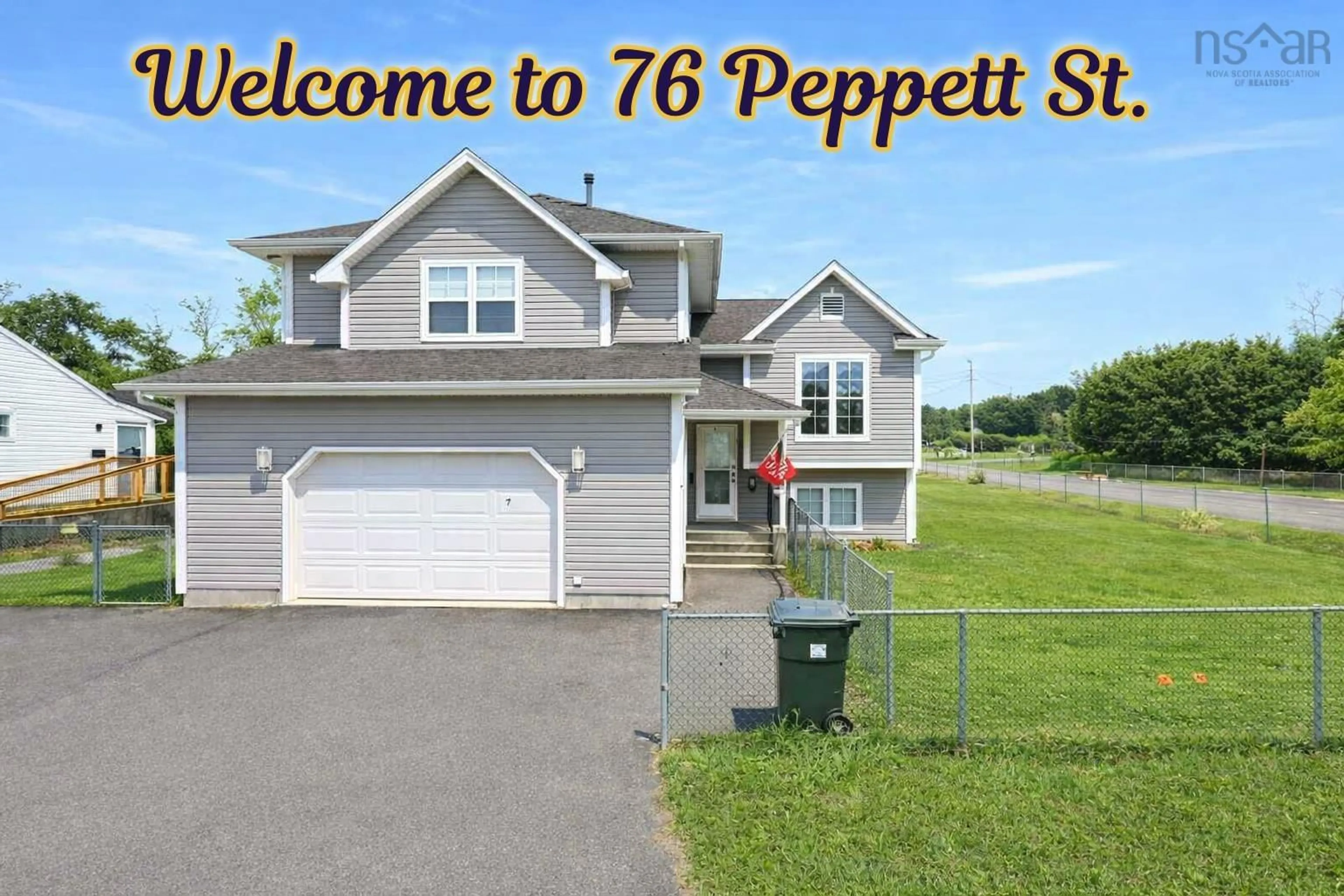 Home with vinyl exterior material, street for Peppett Street St #76, Cape Breton Nova Scotia B2A 2N8