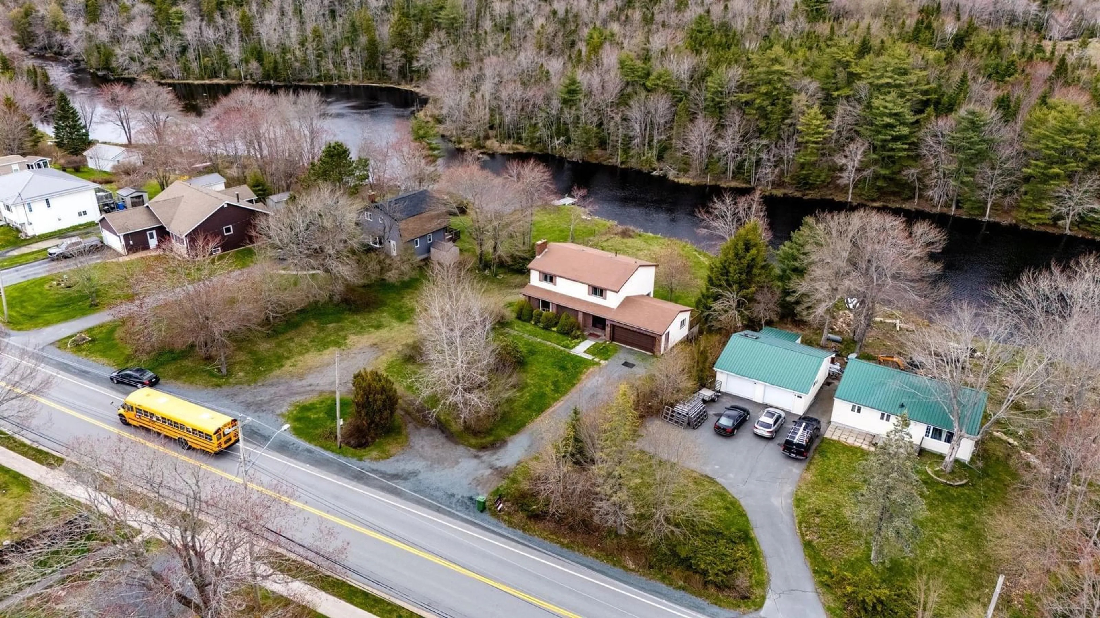 A pic from outside/outdoor area/front of a property/back of a property/a pic from drone, water/lake/river/ocean view for 2395 St. Margarets Bay Rd, Timberlea Nova Scotia B3T 1J3