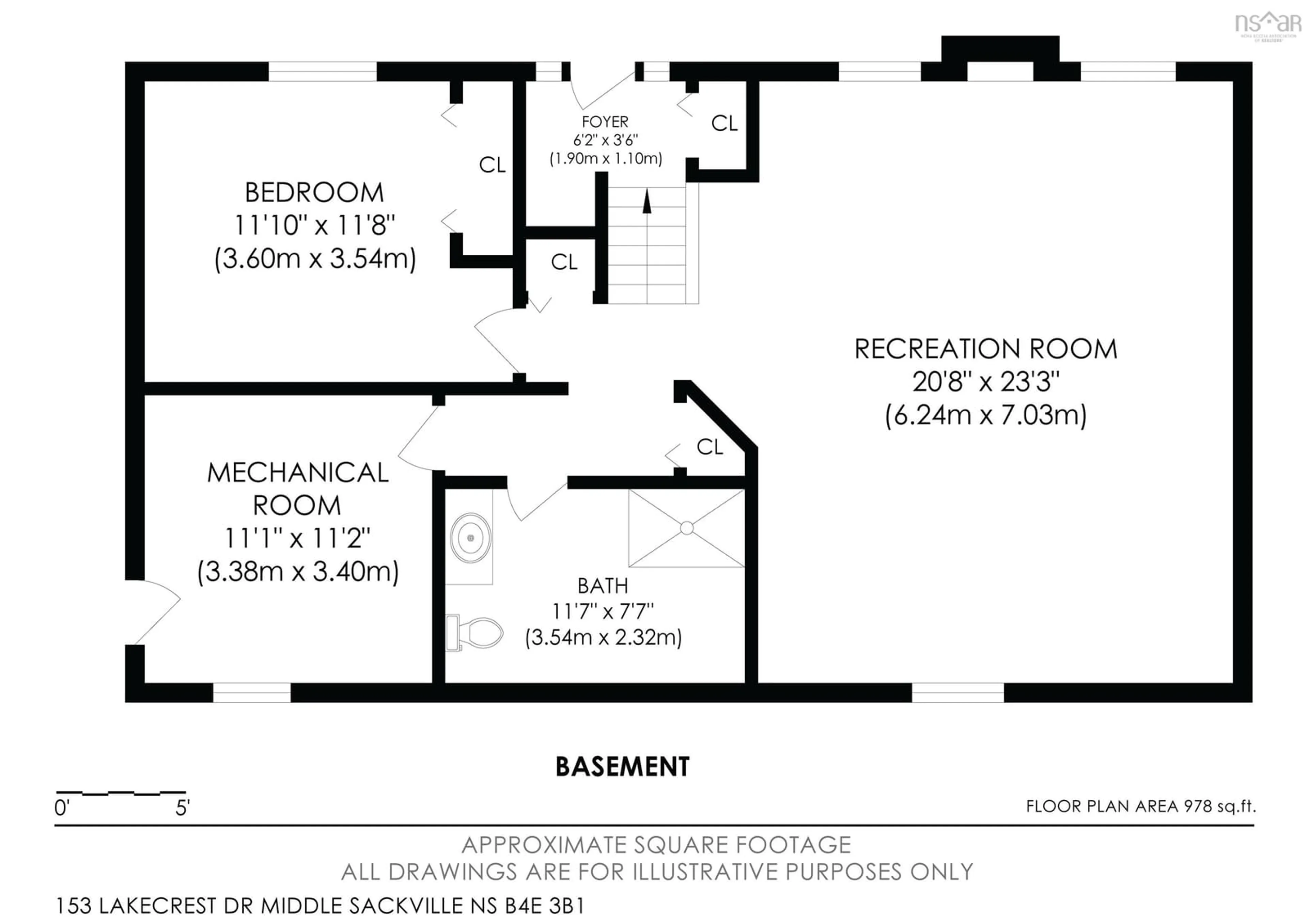 Floor plan for 153 Lakecrest Dr, Middle Sackville Nova Scotia B4E 3B1