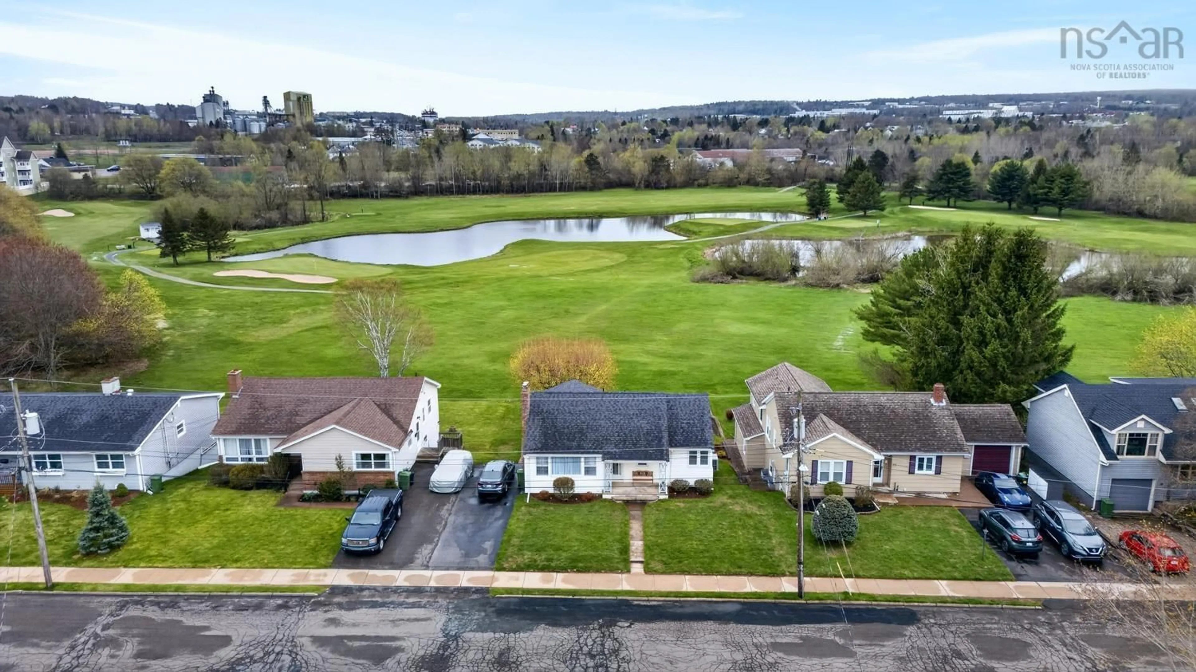 A pic from outside/outdoor area/front of a property/back of a property/a pic from drone, water/lake/river/ocean view for 26 Roosevelt Ave, Truro Nova Scotia B2N 1B6