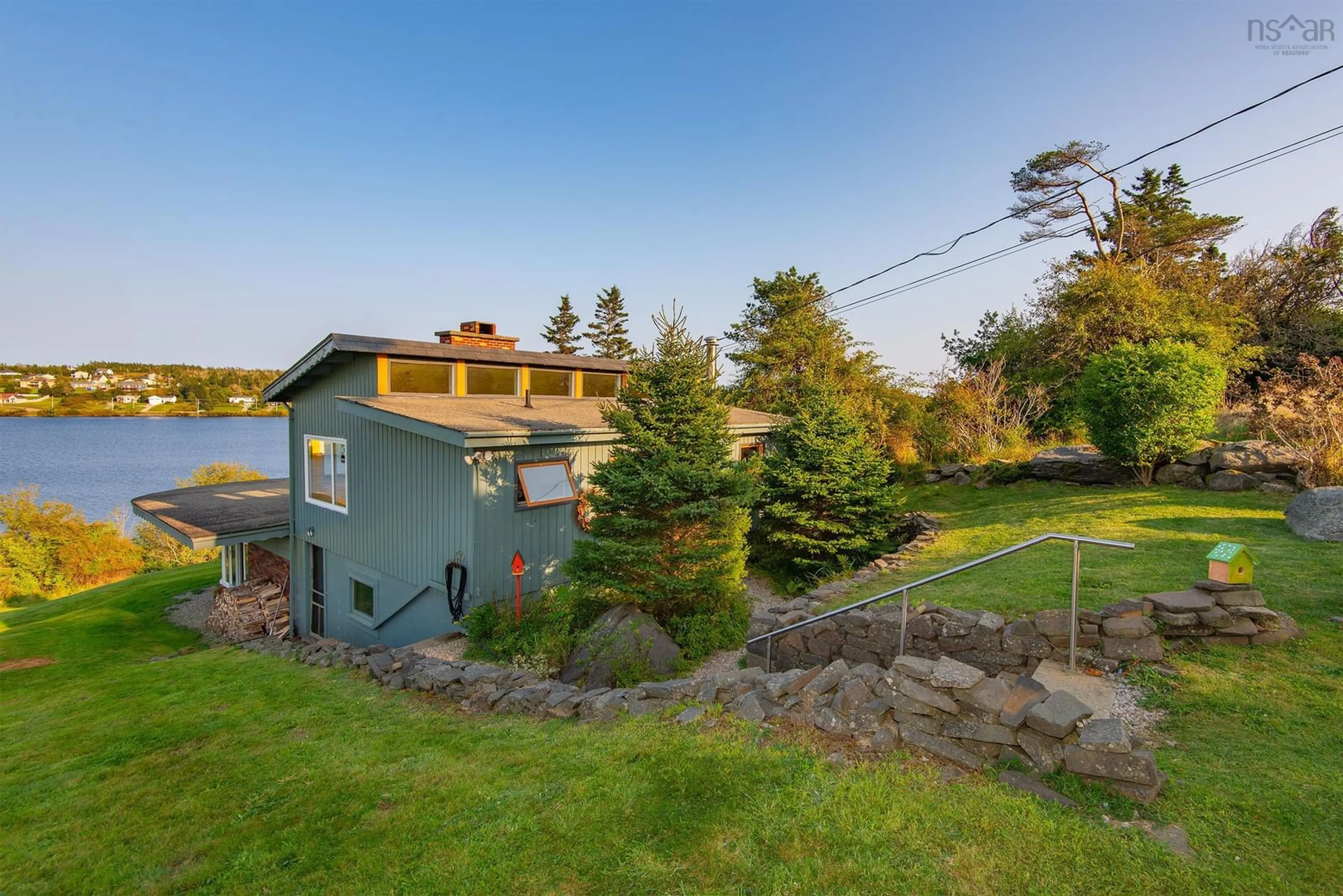 A pic from outside/outdoor area/front of a property/back of a property/a pic from drone, water/lake/river/ocean view for 845 Lakeside Rd, Milton Highlands Nova Scotia B5A 5K2