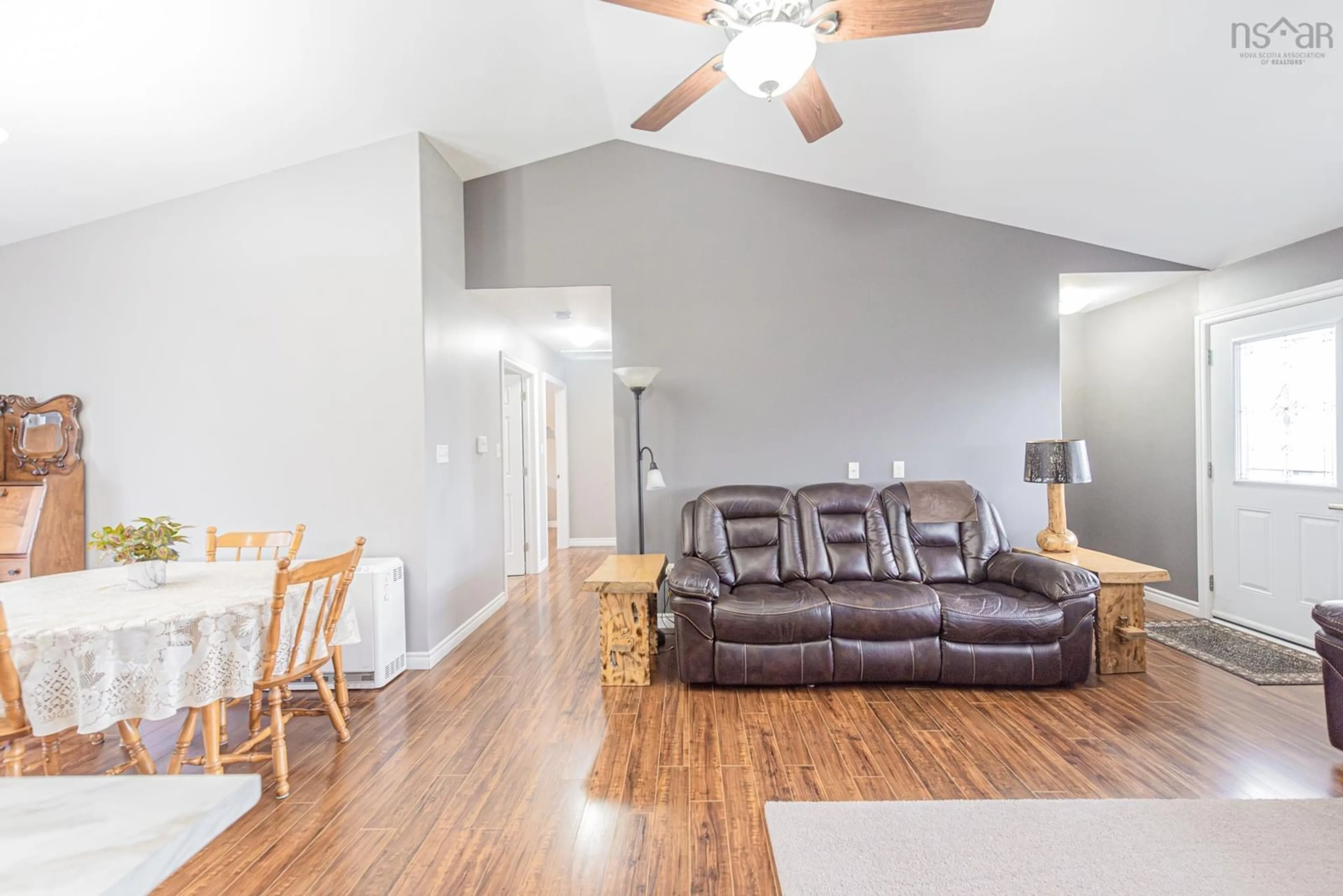 Living room with furniture, wood/laminate floor for 122 Anderson Mountain Rd, Anderson Mountain Nova Scotia B2H 5C4