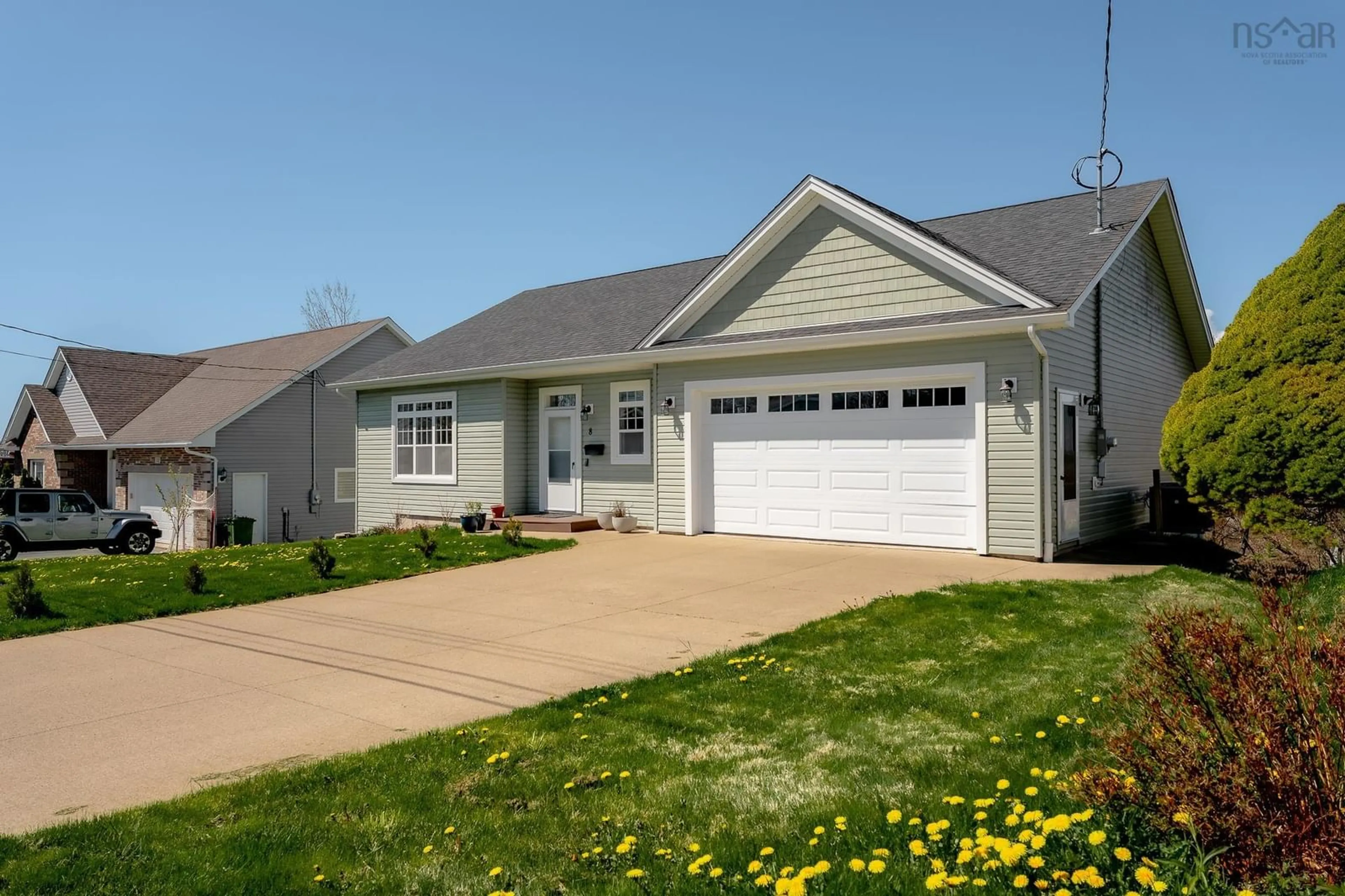 Home with vinyl exterior material, street for 8 Alpine Dr, Dartmouth Nova Scotia B2W 1Z4