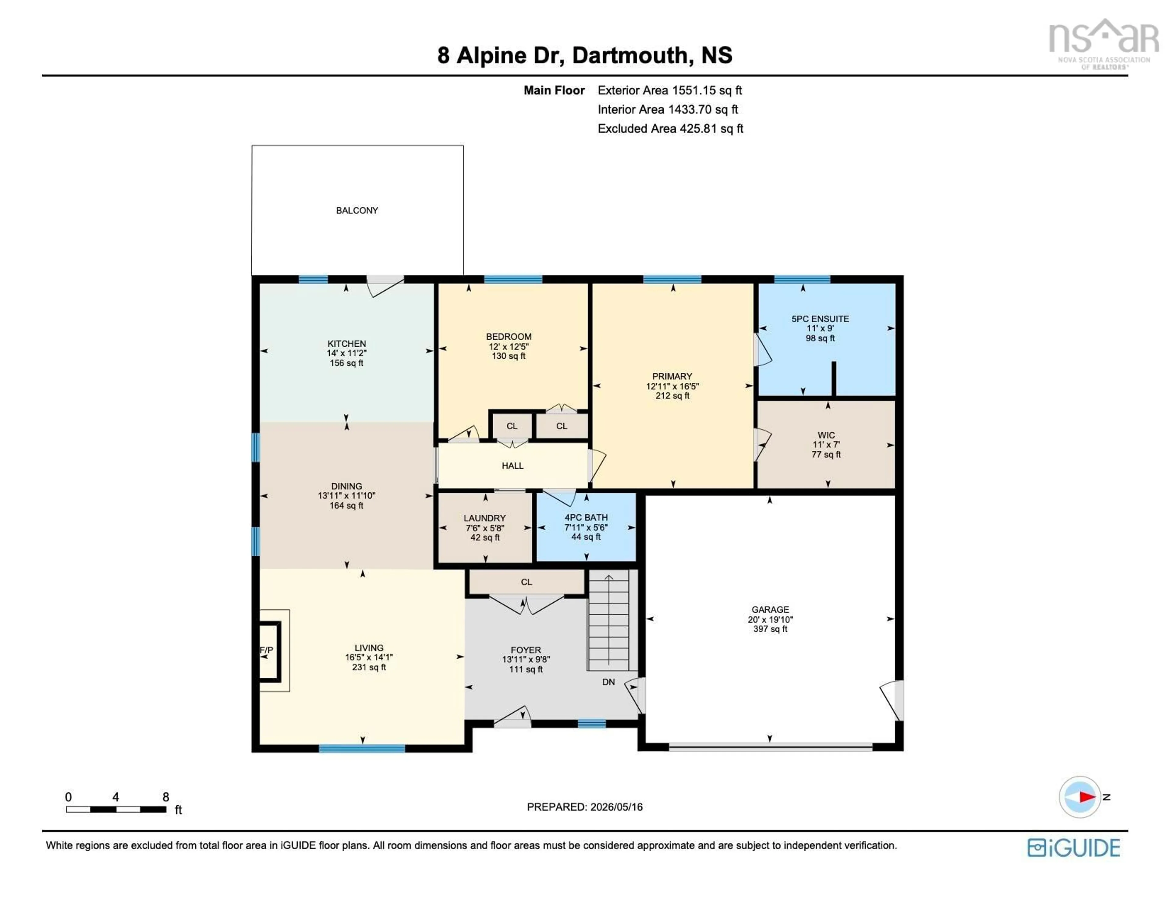 Floor plan for 8 Alpine Dr, Dartmouth Nova Scotia B2W 1Z4