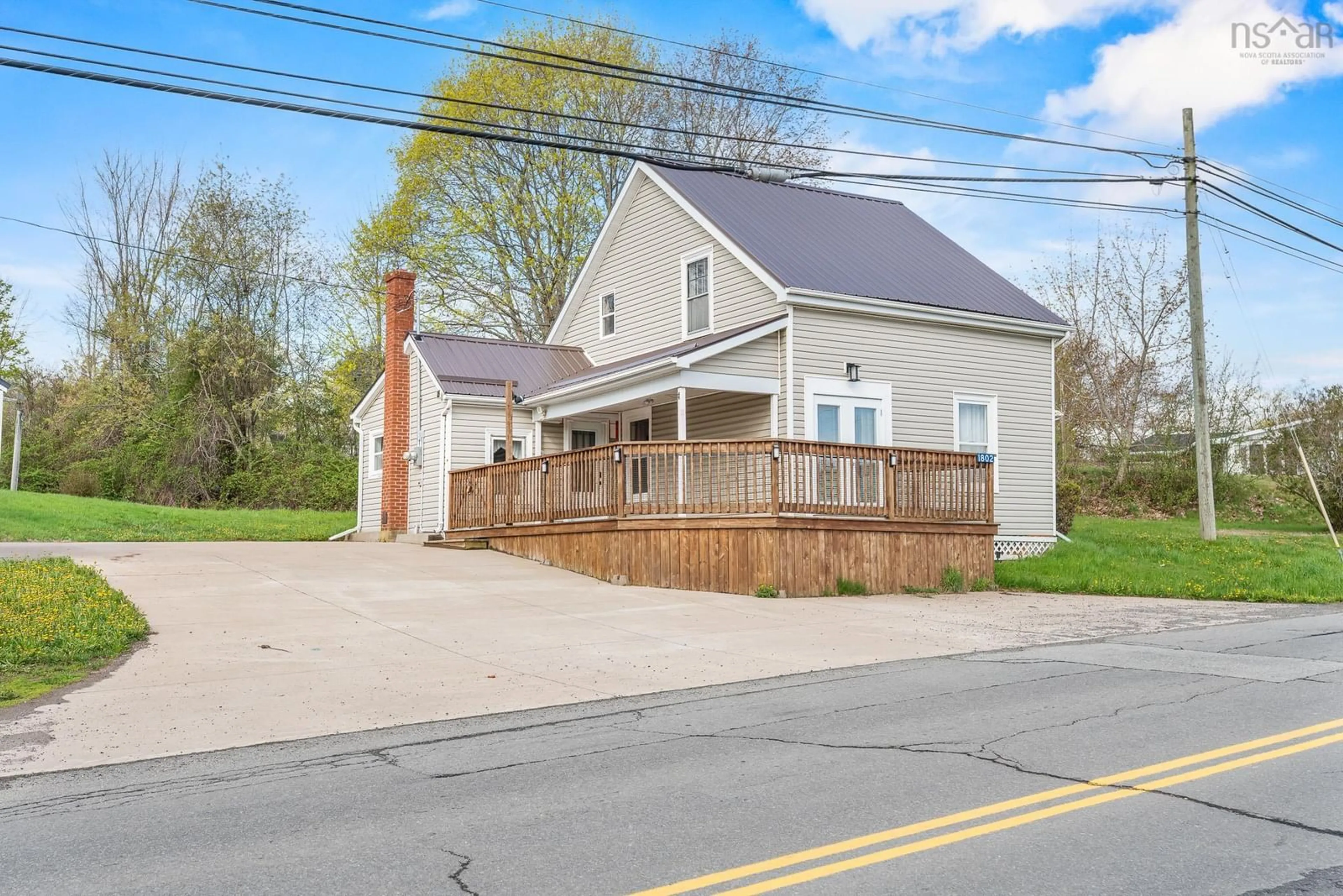 A pic from outside/outdoor area/front of a property/back of a property/a pic from drone, street for 1802 King Street, Windsor Nova Scotia B0N 2T0