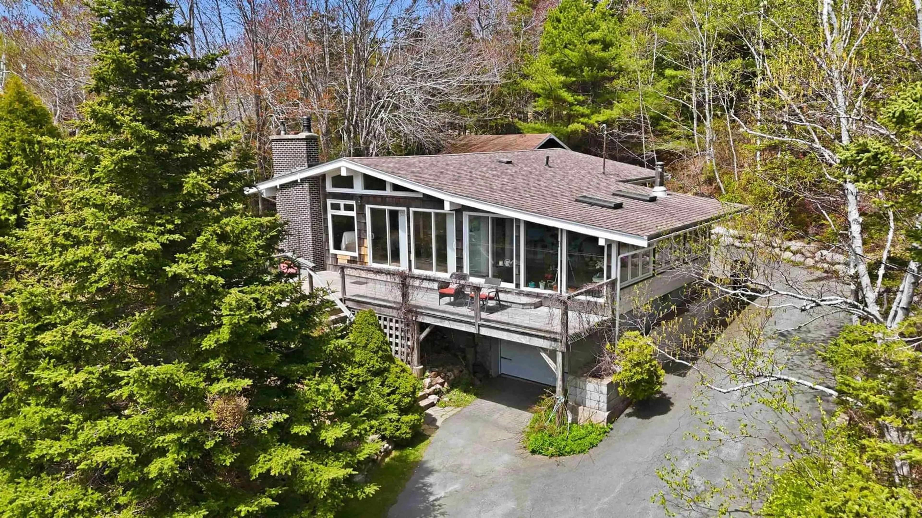 A pic from outside/outdoor area/front of a property/back of a property/a pic from drone, water/lake/river/ocean view for 2612 Highway 329, Northwest Cove Nova Scotia B0J 1J0