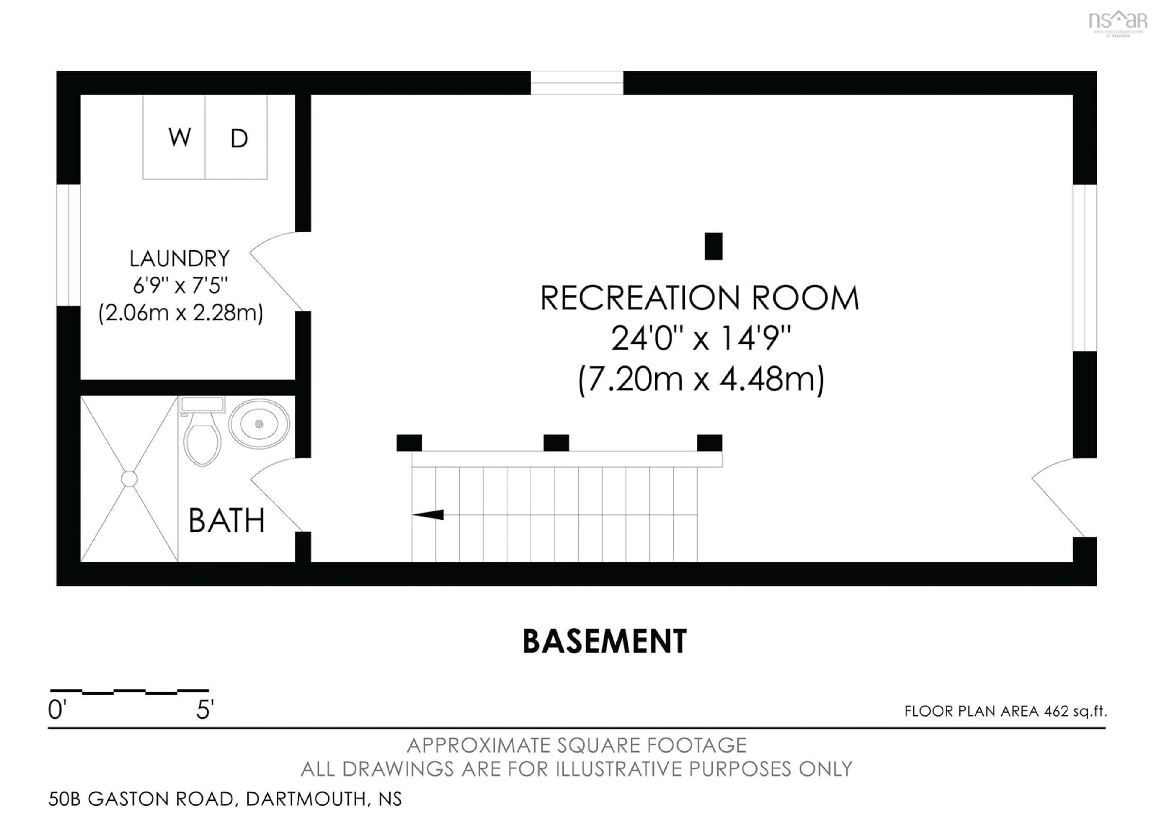 Floor plan for 50 B Gaston Rd, Dartmouth Nova Scotia B2Y 3W3