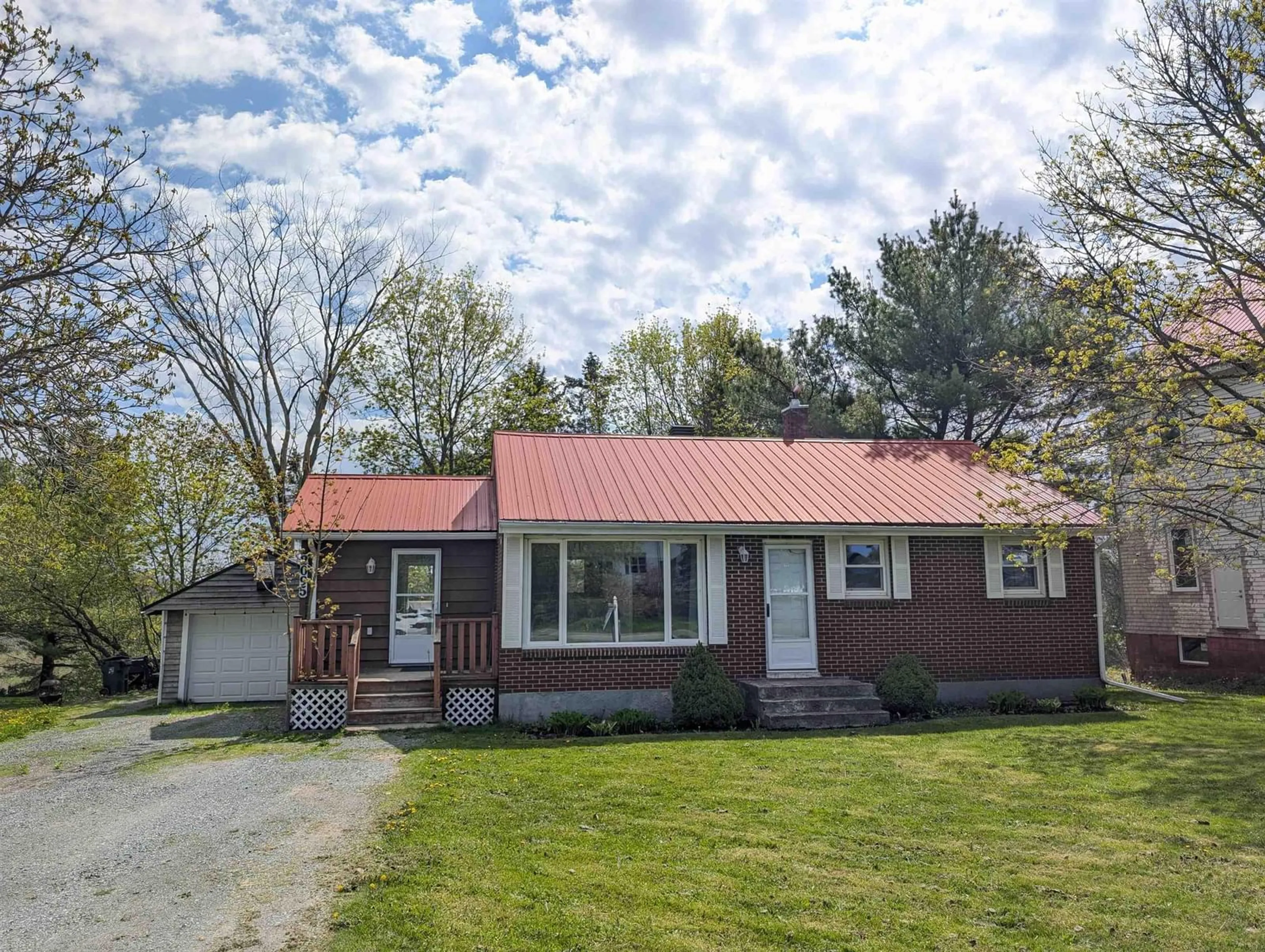 Home with vinyl exterior material, street for 2095 Highway 2, Milford Nova Scotia B0N 1Y0