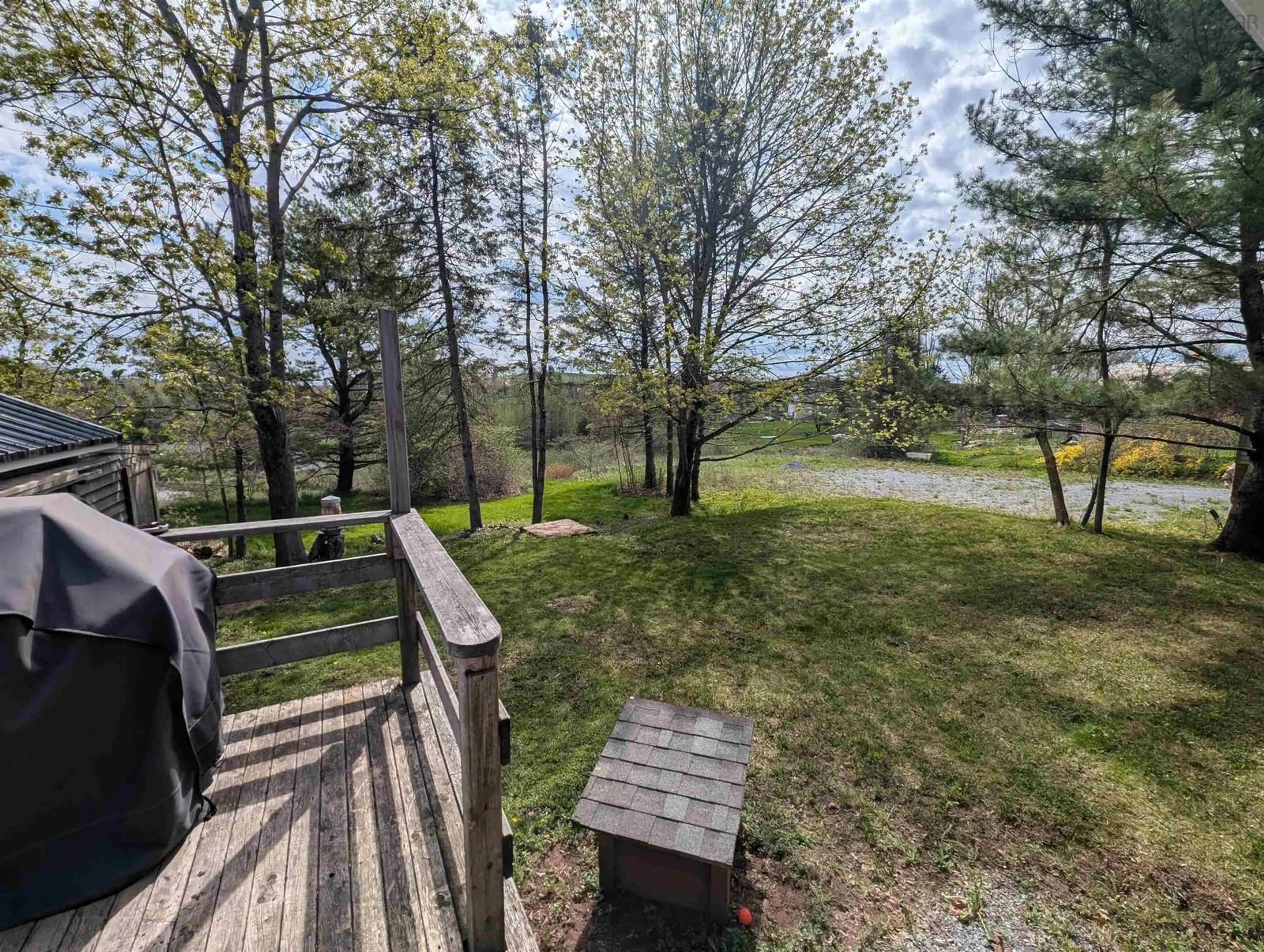 A pic from outside/outdoor area/front of a property/back of a property/a pic from drone, forest/trees view for 2095 Highway 2, Milford Nova Scotia B0N 1Y0